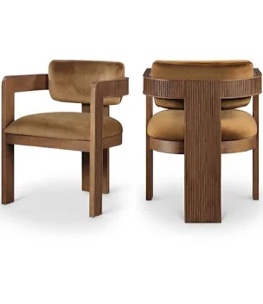 frink upholstered dining arm chair