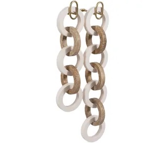 latitude run® 2 pieces 26/35" kano wood and resin wall link chains