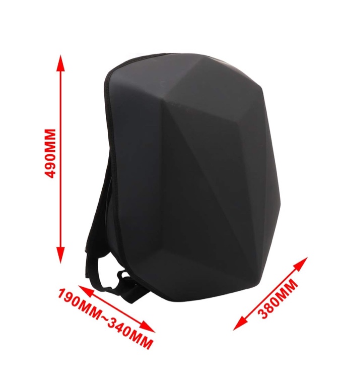 Motorcycle Backpack Hardshell Bags Luggage - Carbon Fiber Large Capacity Hard Shell Motorbike Helmet Backpack Waterproof Riding Laptop Bag For Travelling Camping Cycling Storage Bag