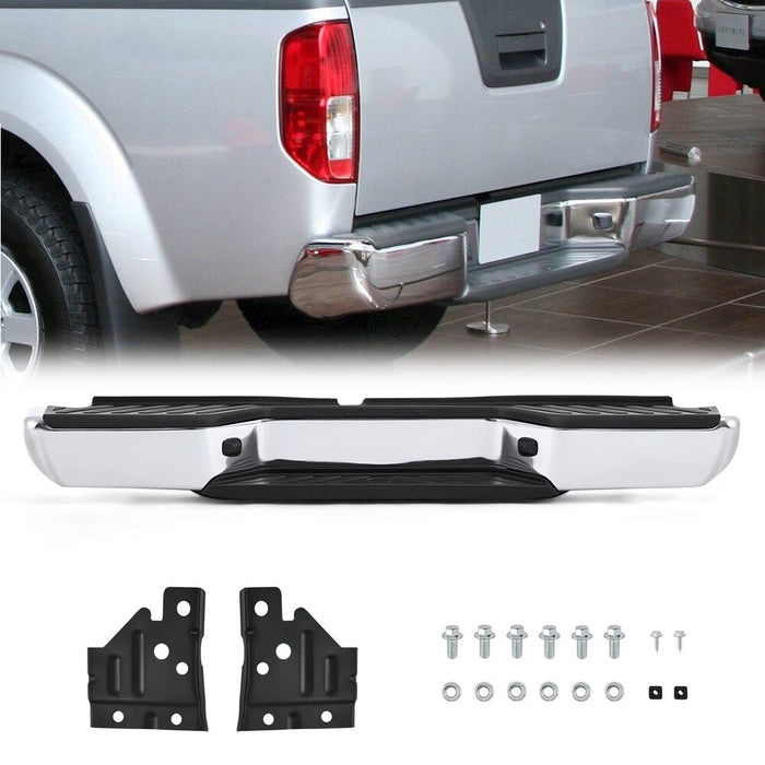New chrome rear truck step bumper