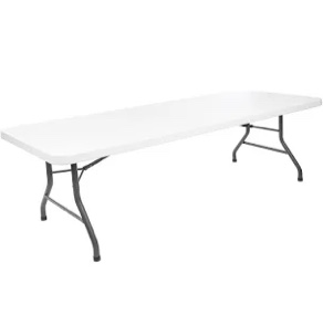 Maxchief indoor and outdoor use portable fold and half table (8 foot)