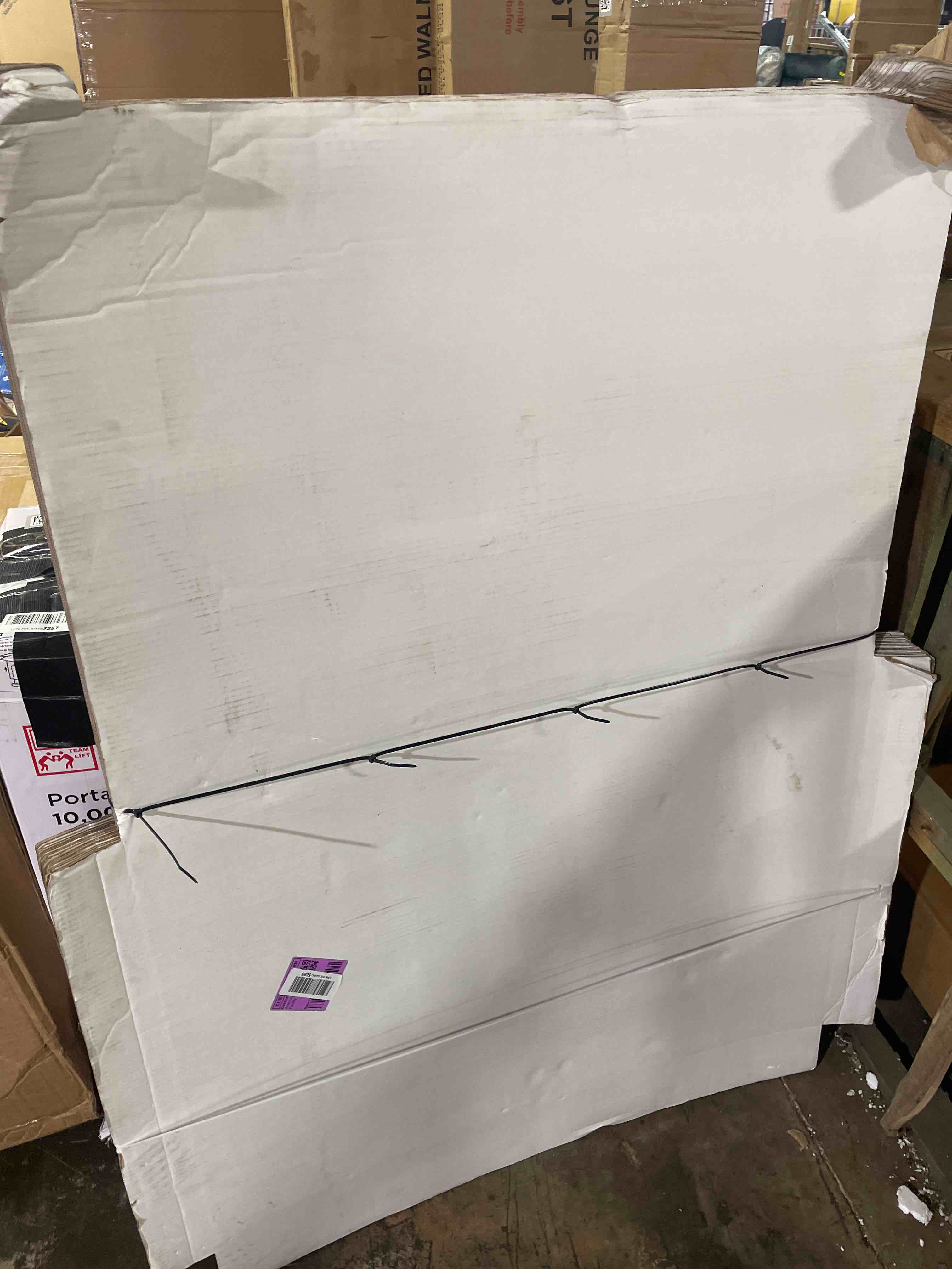 Condition photo showing As Is for crugla 10x10x10 shipping boxes 15 pack, white corrugated cardboard boxes with side-lock and pre-applied double-sided tape, easy assemble packing mailer boxes for small business shipping