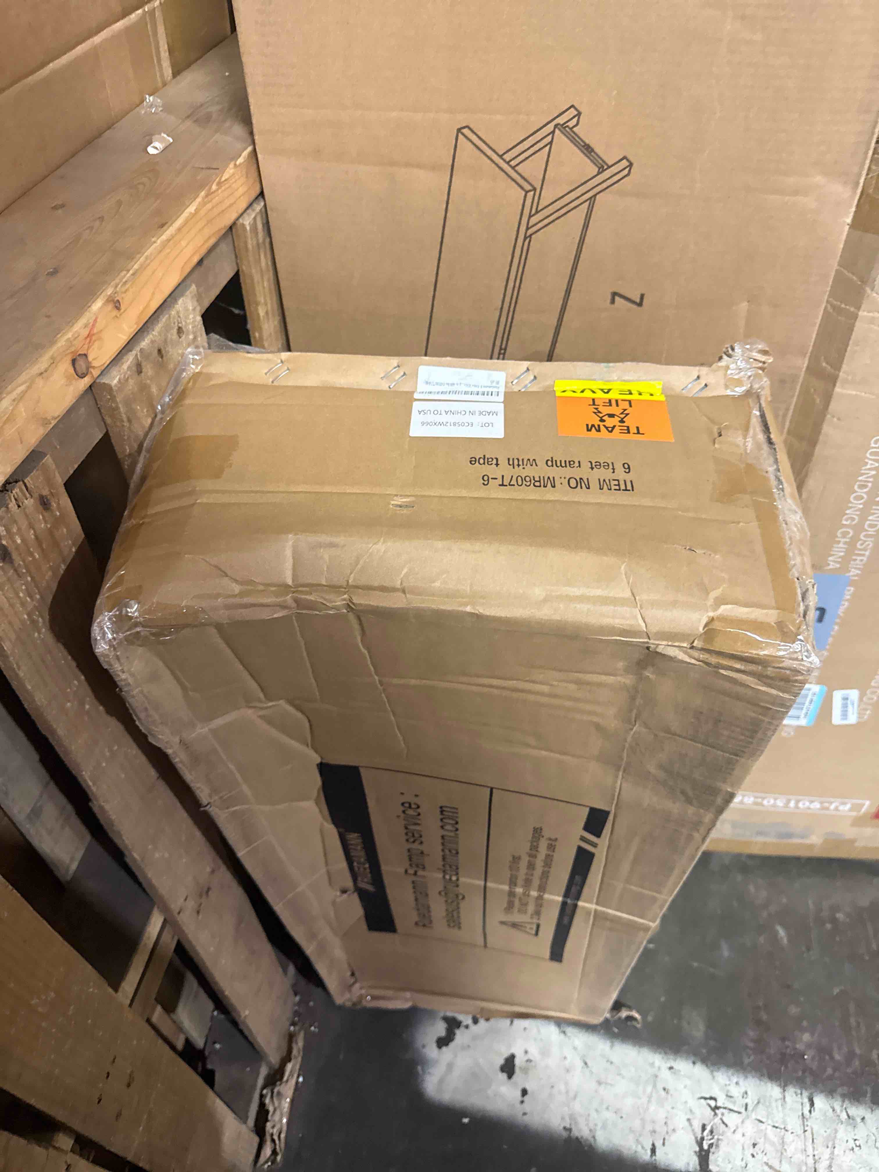 Condition photo showing Good Condition for ruedamann 6ft wheelchair ramp, portable wheel chair ramp for home entrance, non-slip aluminum folding handicap ramps for wheelchairs, strollers, scooters, stairs, steps, curbs, doorways 6ft black(using height 6-18'')