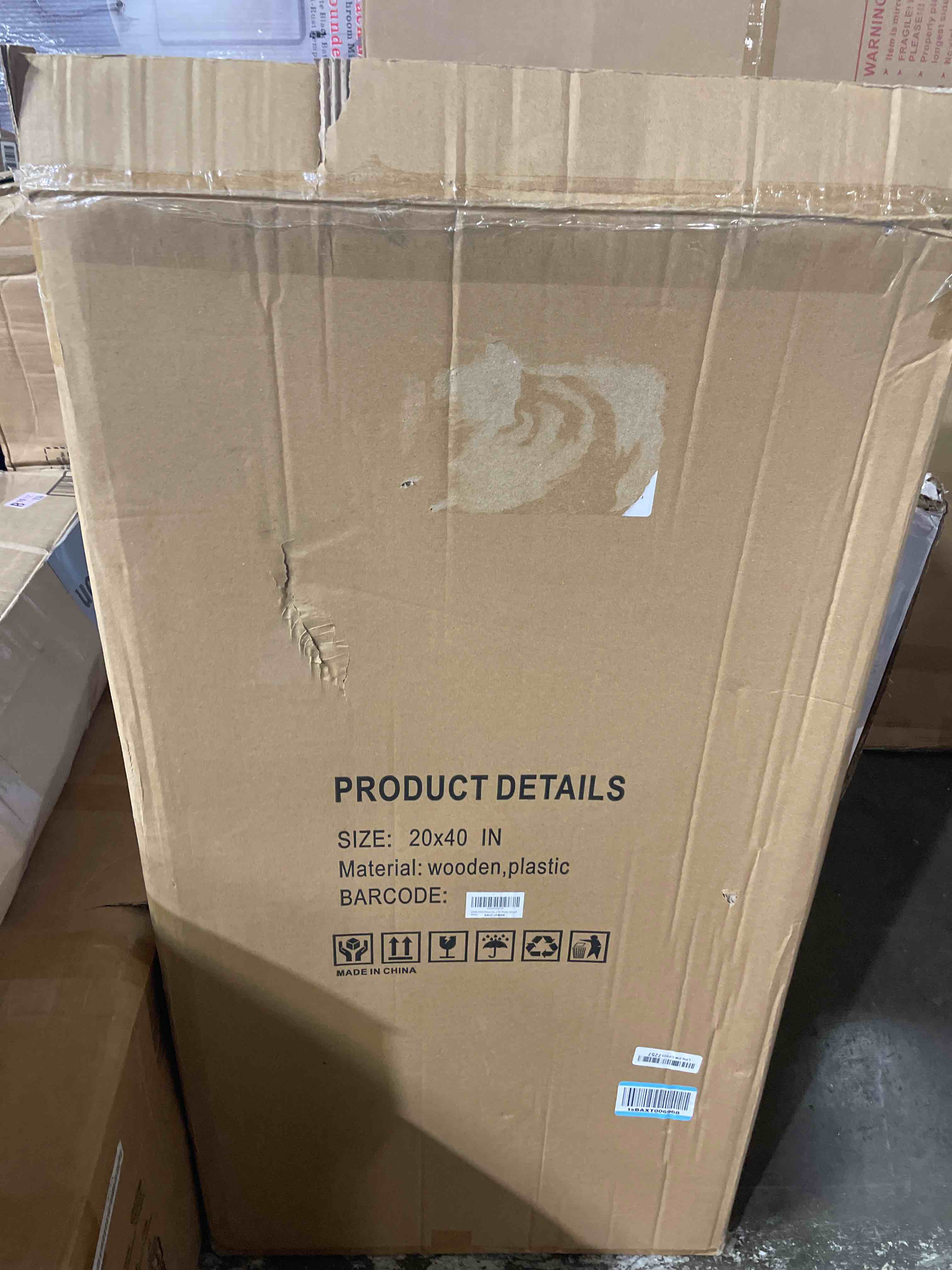 Condition photo showing New/Like New for upsimples 27x40 in poster frame black 3 pack, scratch-proof picture frames 27 x 40 for photo gallery - slide-in strips, horizontal or vertical wall mounting black 27x40