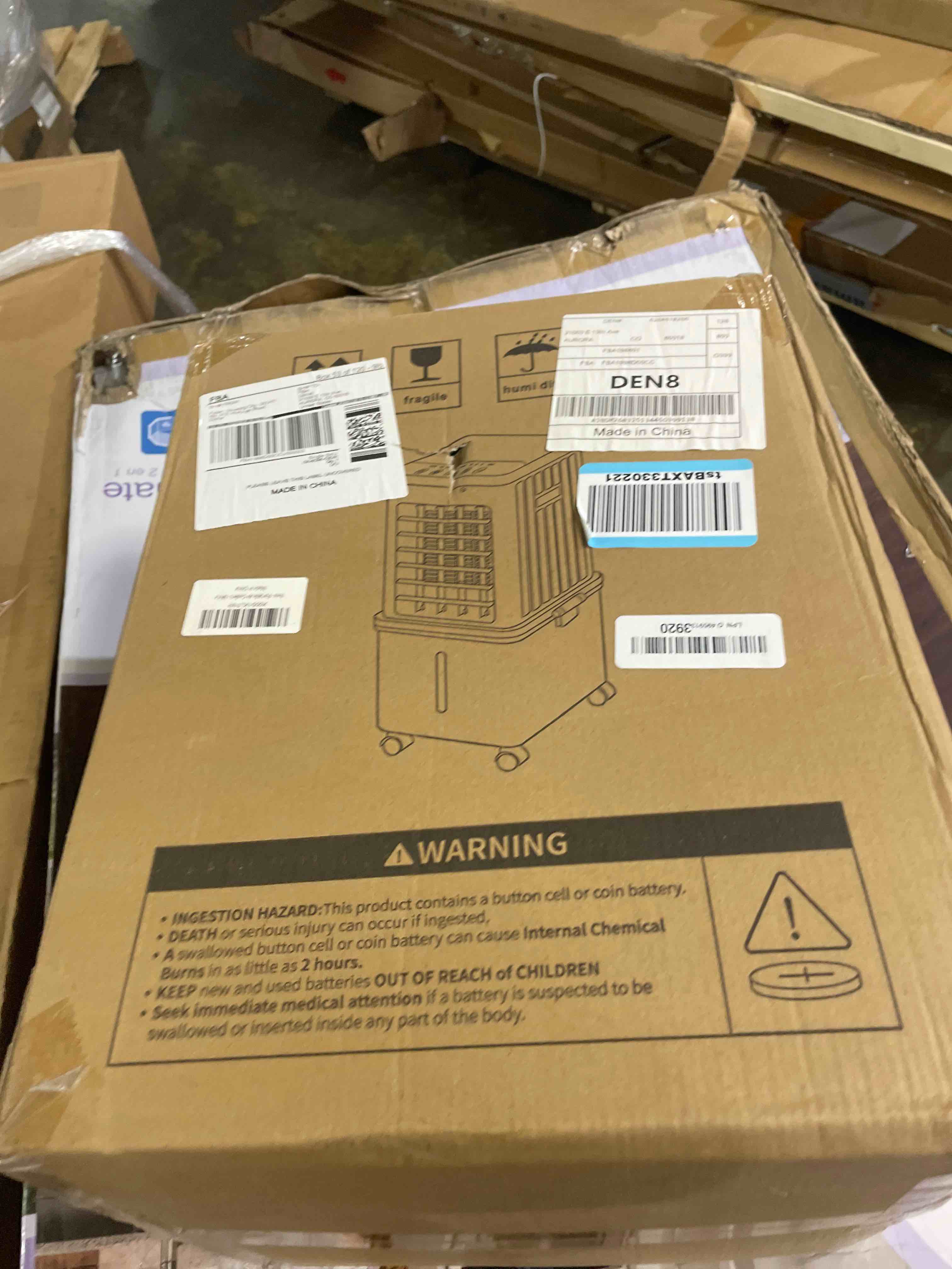 Condition photo showing New/Like New for portable air conditioners, swamp cooler portable ac unit for home use, windowless evaporative air cooler with 2.6 ga removable water tank, fast cooling portable ac for room, bedroom, office