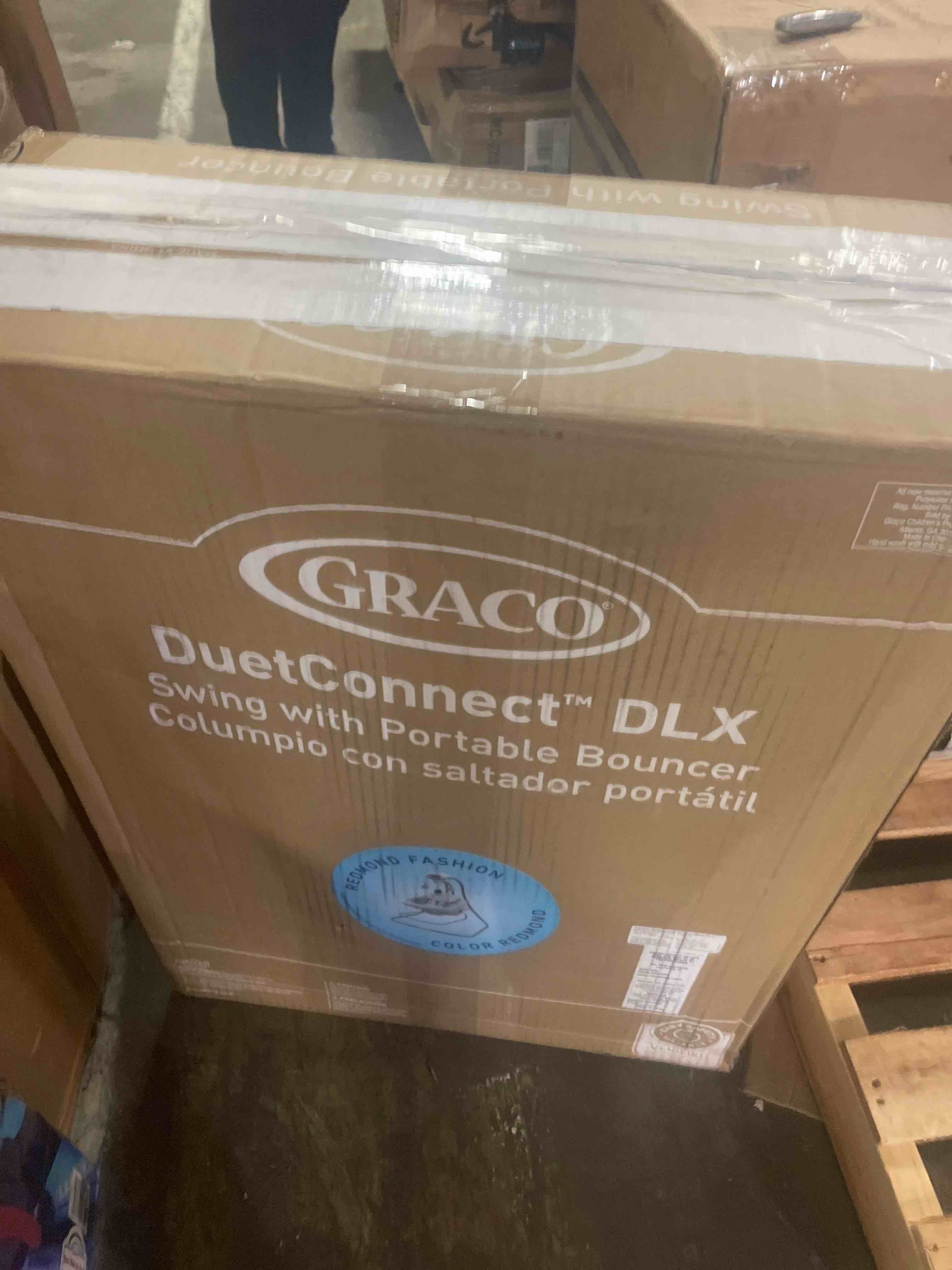 Condition photo showing Good Condition for graco duetconnect lx portable baby swing and bouncer, multi-direction baby bouncer seat, multiple swing speeds, great gift for new parents, redmond