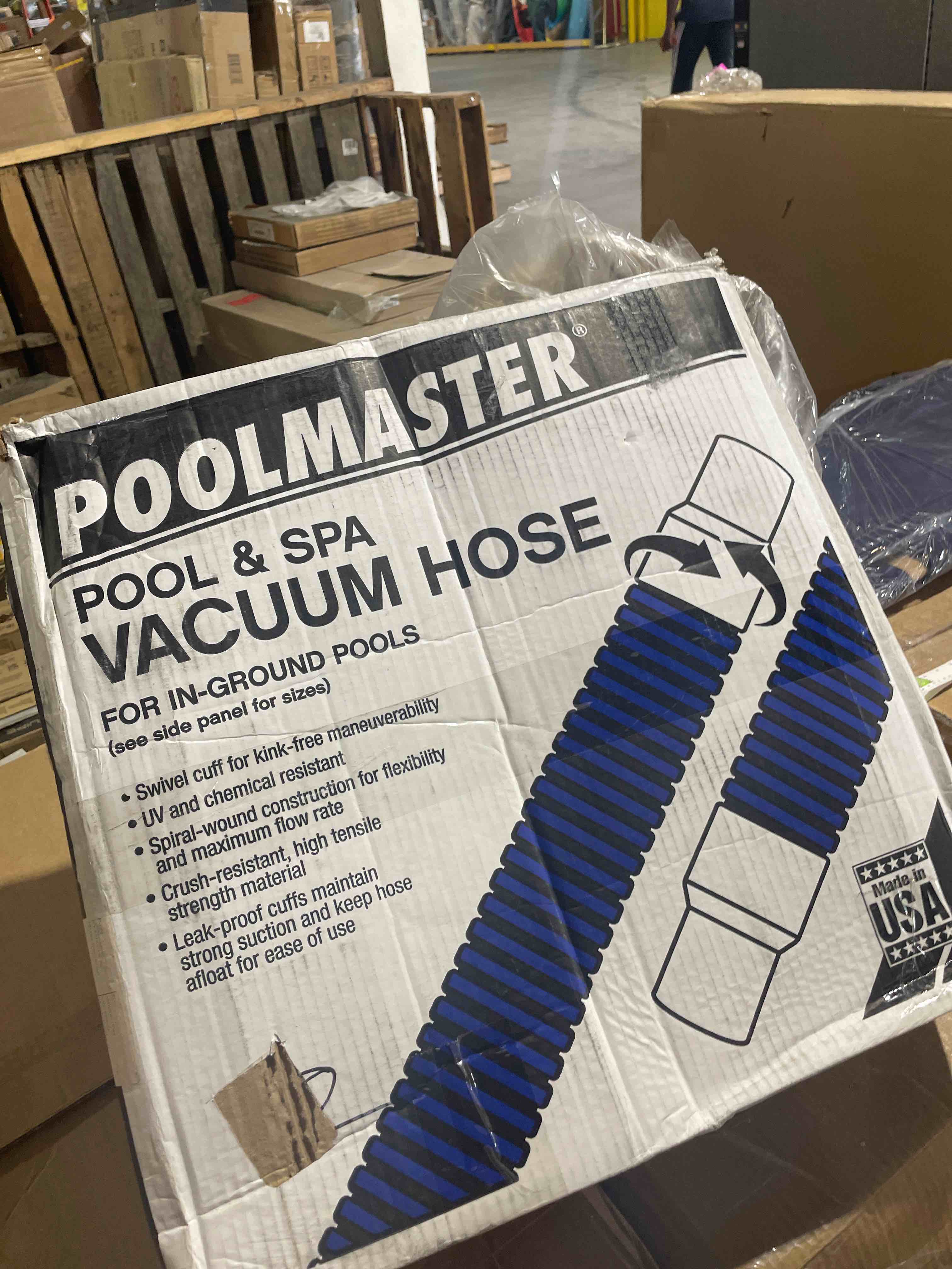 Condition photo showing New/Like New for poolmaster 1.5'' x 30' heavy duty in ground pool vacuum hose with swivel cuff