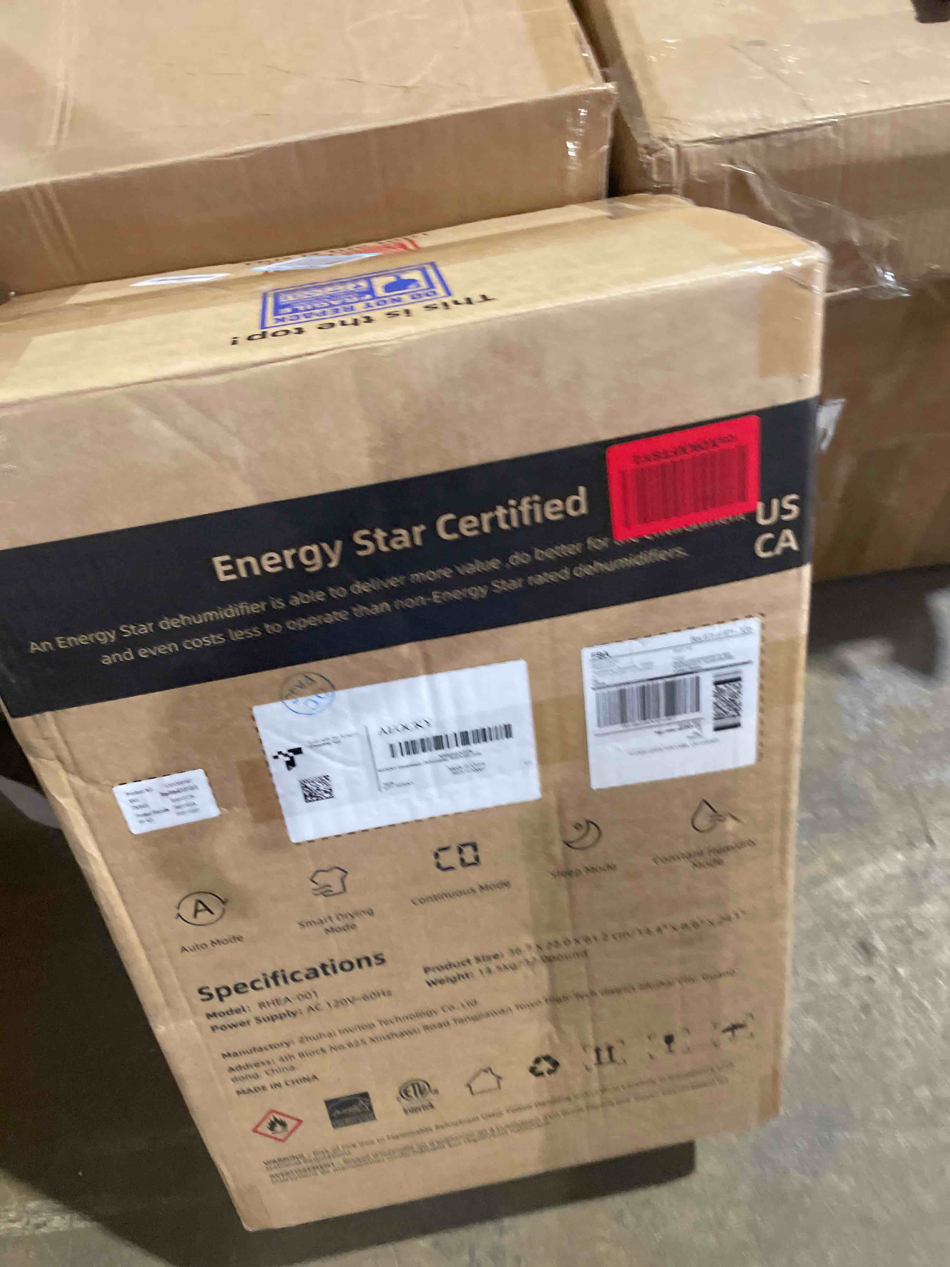 Condition photo showing New/Like New for aeocky 4500 sq.ft energy star most efficient 2025 dehumidifier, max 80 pint/day smart compressor dehumidifier with drain hose, intelligent humidistat,for basement,bedroom,home,bathroom