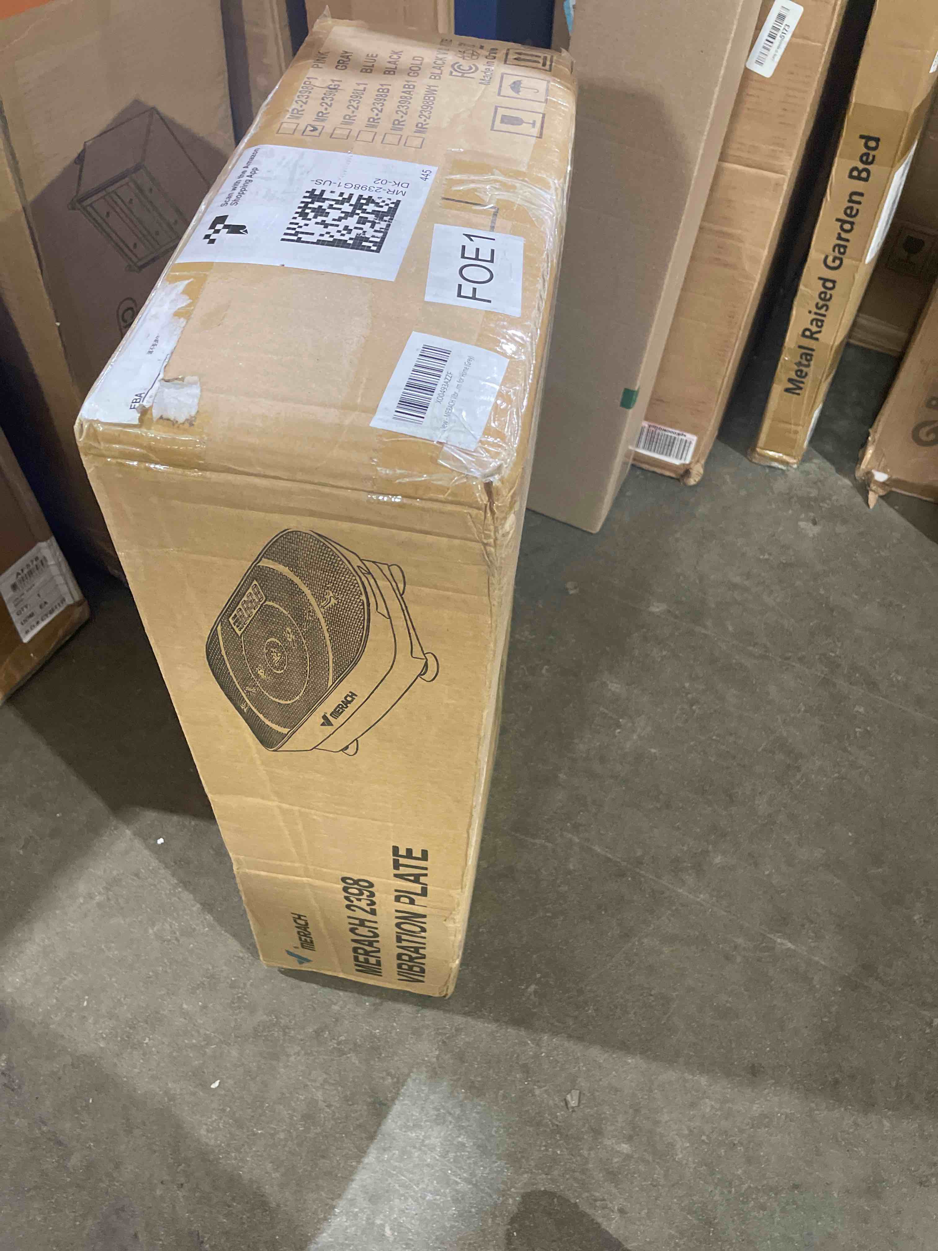 Condition photo showing New/Like New for merach vibration plate exercise machine, whole body workout equipment for women, bluetooth and silicone pedal, vibration plate with auto mode, vibrate fitness platform for home pro grey