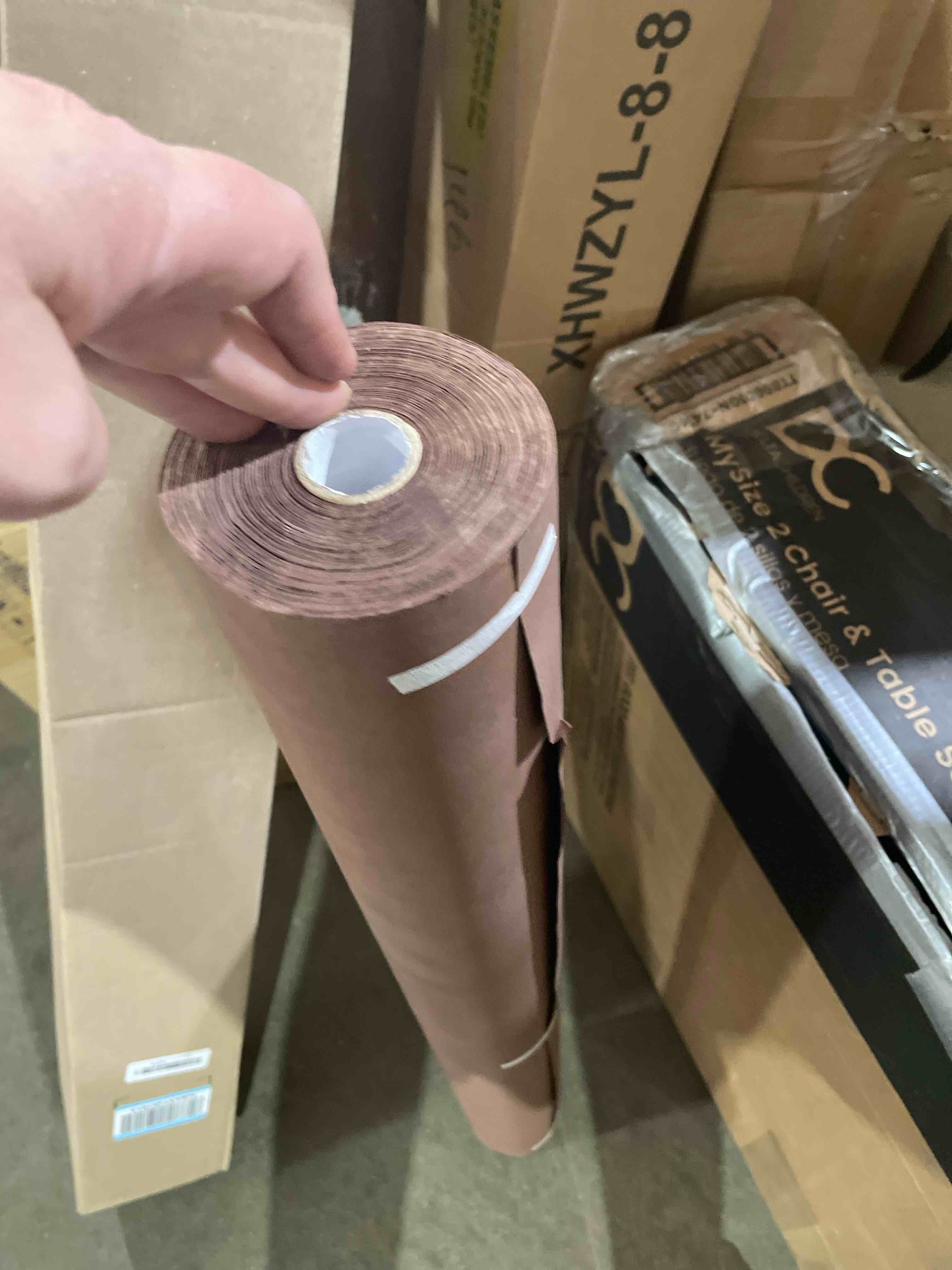 Condition photo showing New/Like New for smart&casual 36" x 2,520" (210') coffee kraft craft paper roll for gift wrapping bulletin board bouquet flower art packing parcel table covering 80gsm 55lb (coffee, 36" x 210')