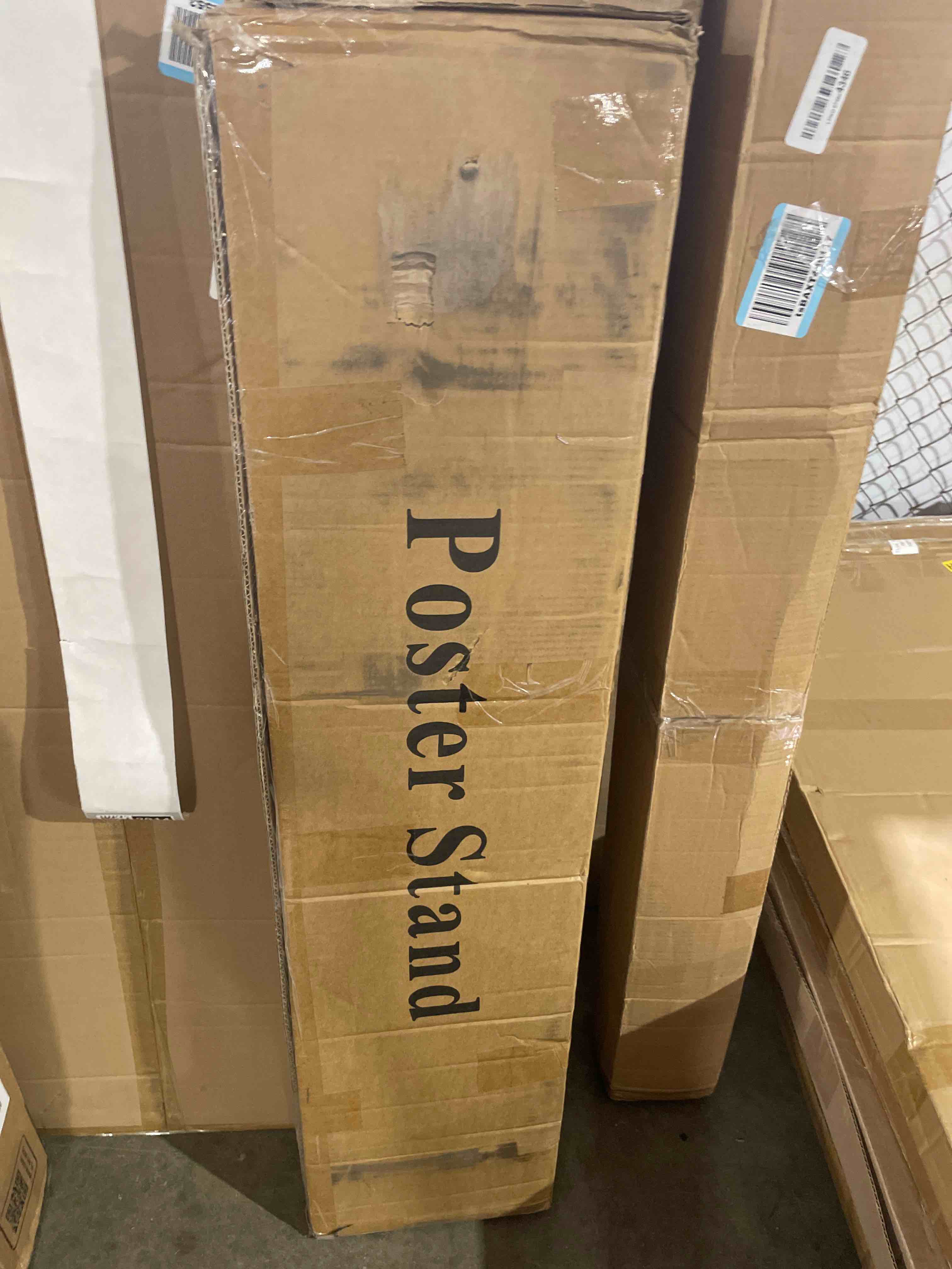 Condition photo showing Good Condition for guohong poster stand for display pedestal sign stand,adjustable floor standing sign holder,heavy duty banner stand with base height up to 75 inch double-sided for board & foam sign (75in) double pole-1pack