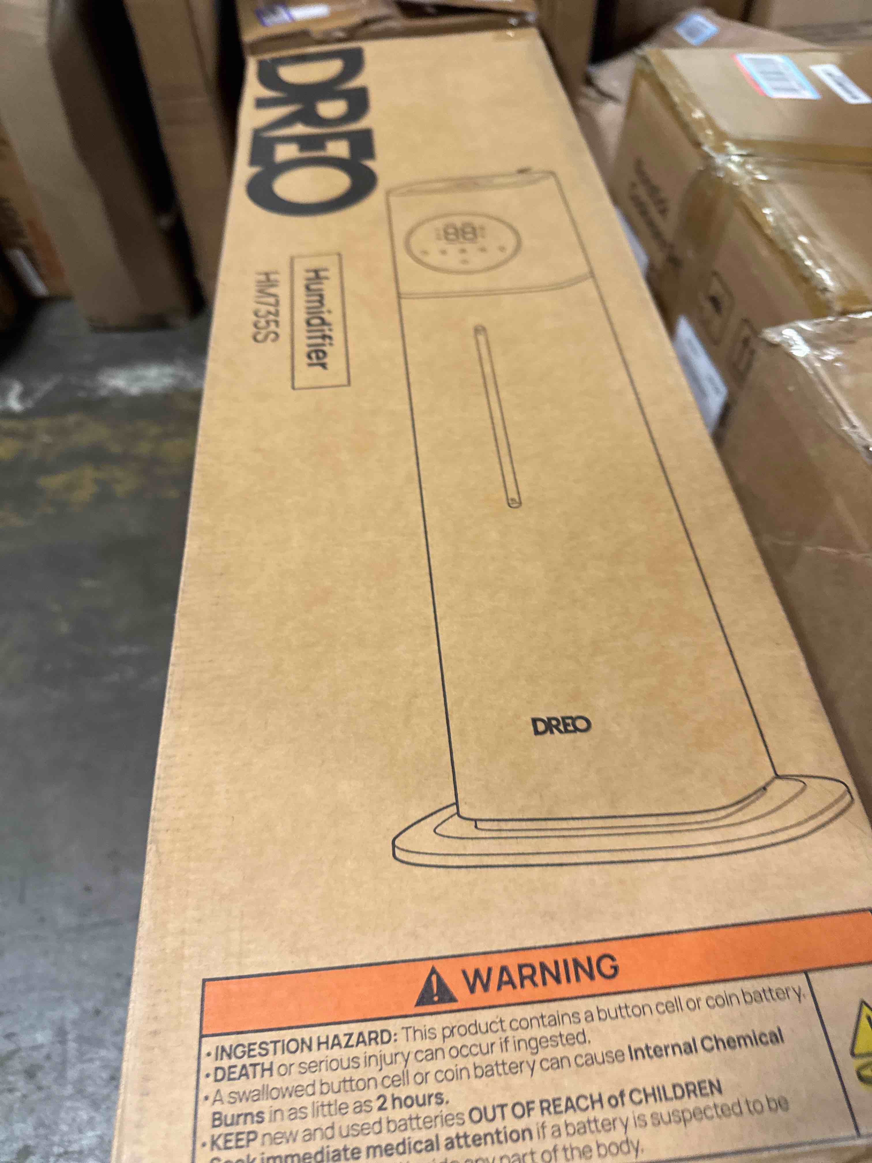 Condition photo showing New/Like New for dreo hm735s 11l smart humidifier large room 700 ft², 100h cool mist air humidifiers for bedroom, top-fill, clean tank technology, 26db, auto mode, aroma box, rgb, remote & app control, baby, white