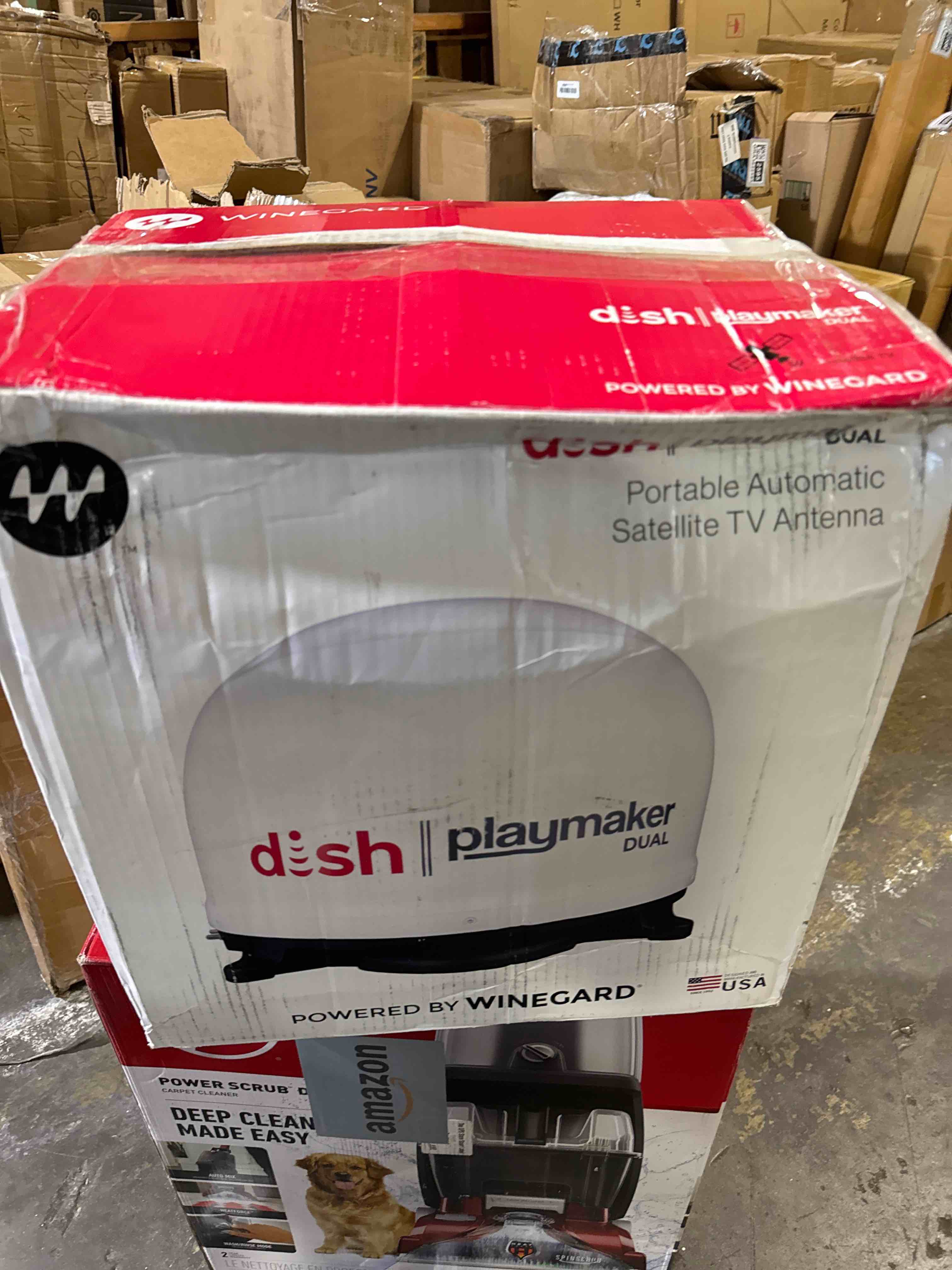 Condition photo showing New/Like New for winegard white company pl-7000 dish playmaker portable antenna antenna only