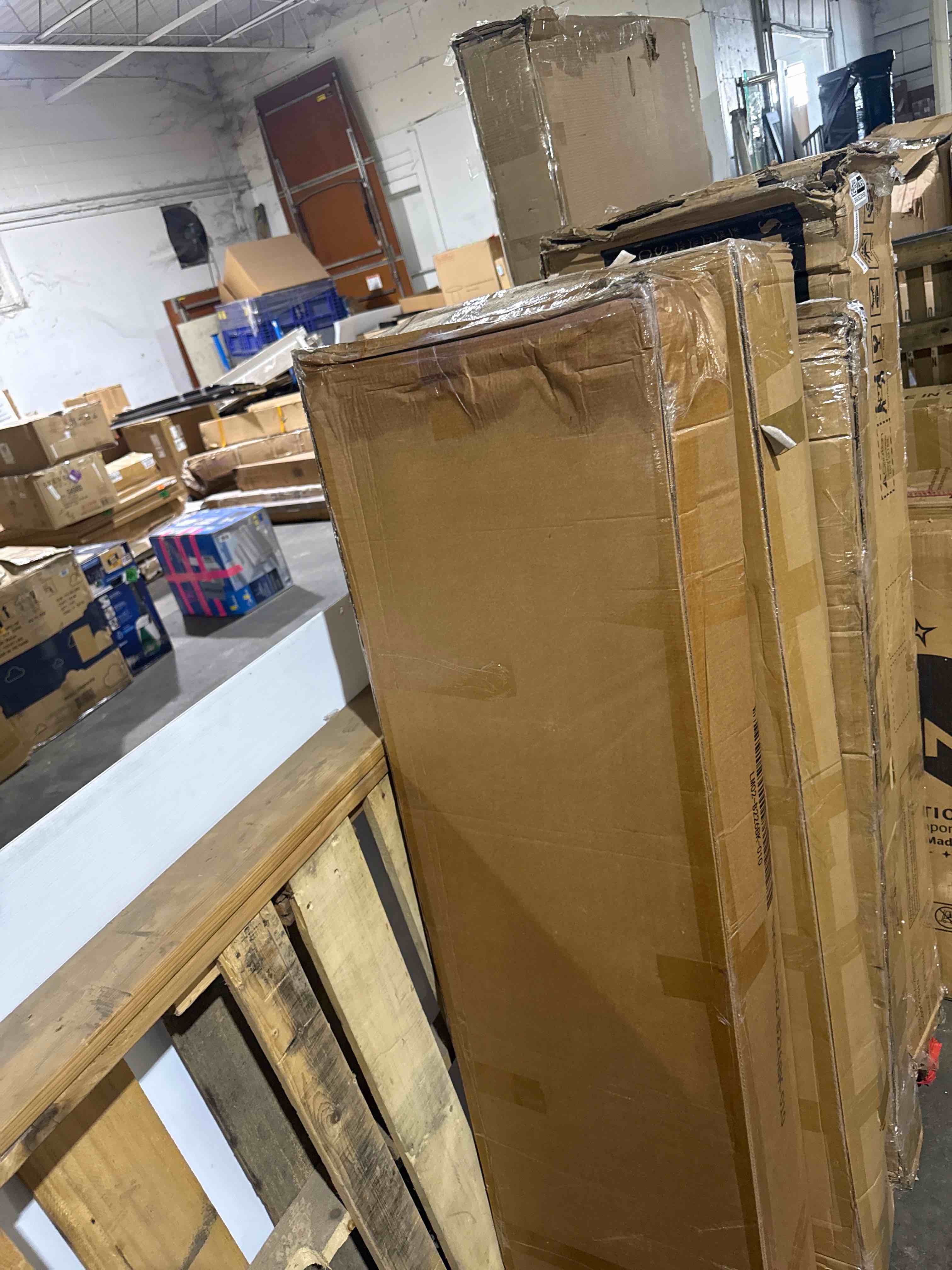 Condition photo showing New/Like New for queen size bed frame with 6 storage drawers and headboard wooden platform bed frame with led lights and charging station easy assembly/no box spring needed/black