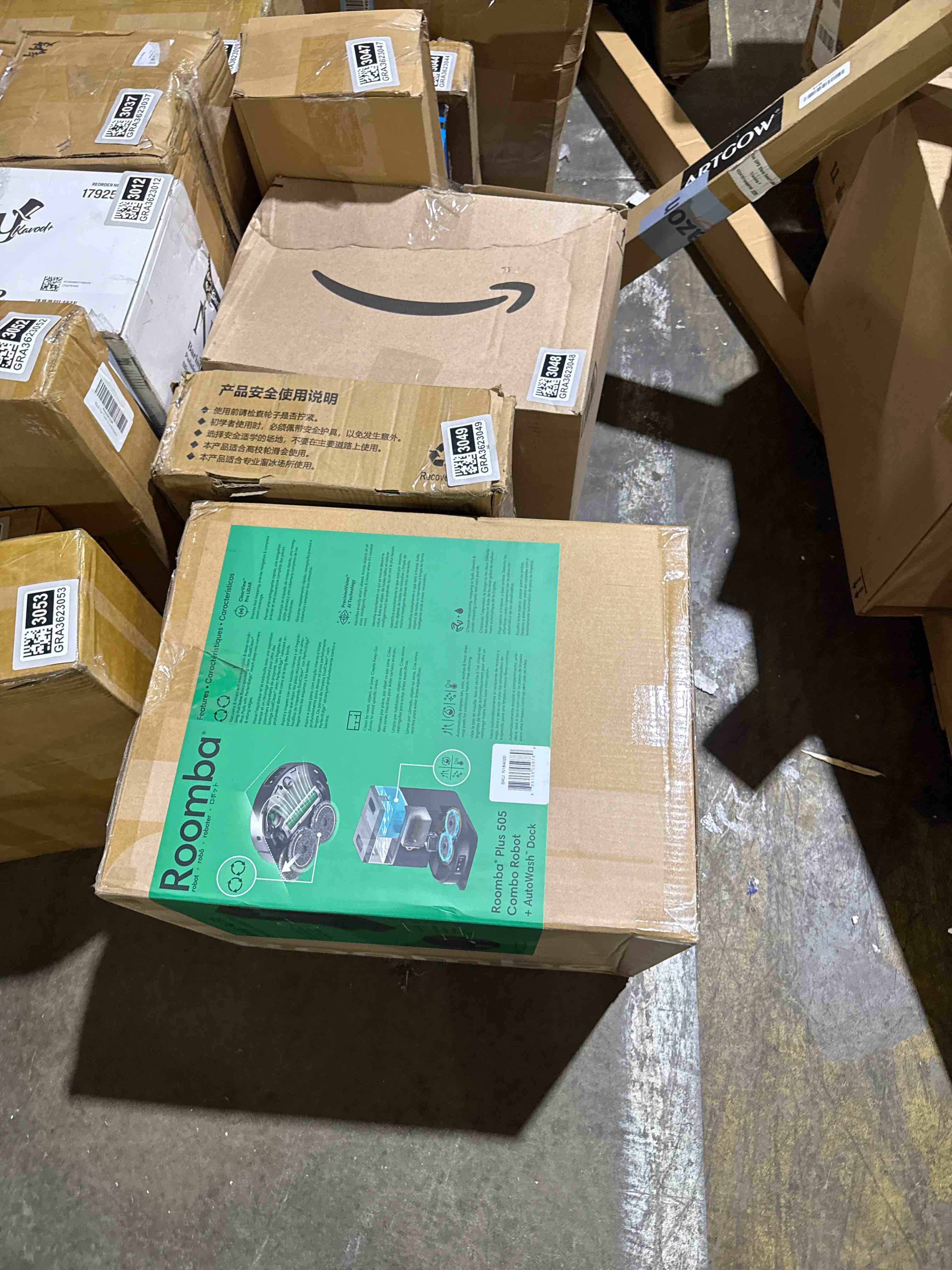 Condition photo showing Good Condition for irobot roomba 505x robot vacuum & mop combo 70x more suction multifunction dock 75 day self-emptying (used)