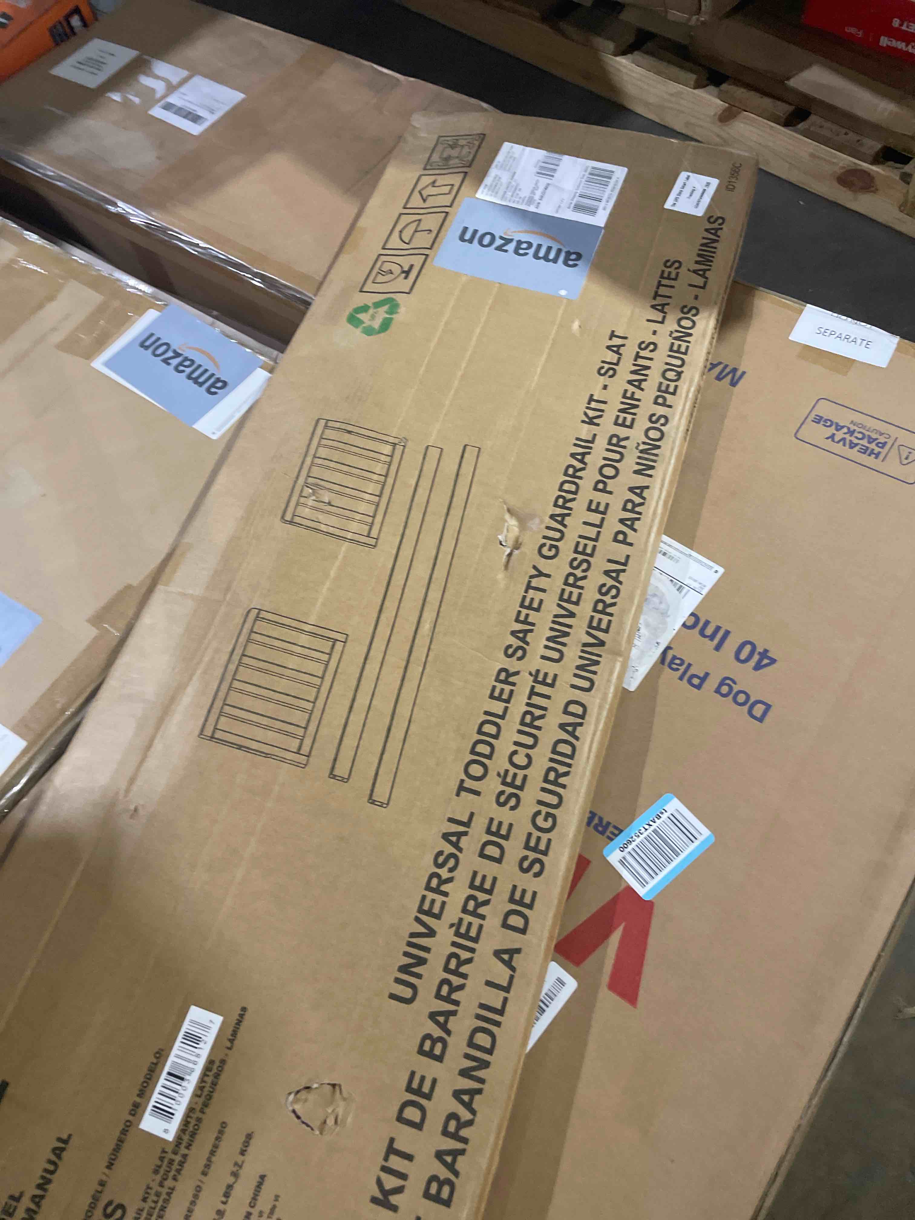 Condition photo showing New/Like New for storkcraft & graco toddler safety guardrail kit with slats (espresso) β greenguard gold certified, converts compatible storkcraft & graco crib to toddler bed, kit includes 2 guardrails slat kit espresso