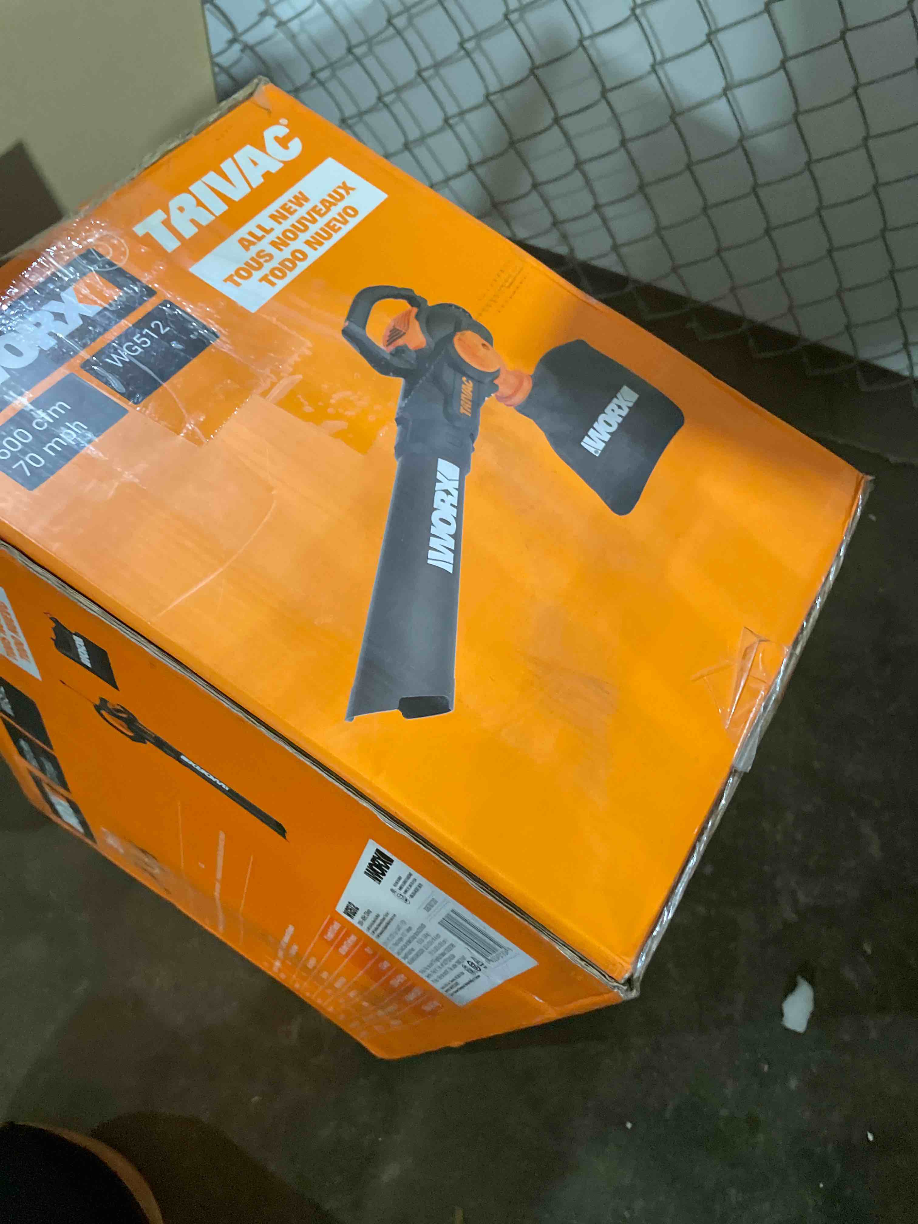 Condition photo showing Good Condition for worx 12 amp trivac 3-in-1 electric leaf blower/mulcher/yard vacuum - wg512