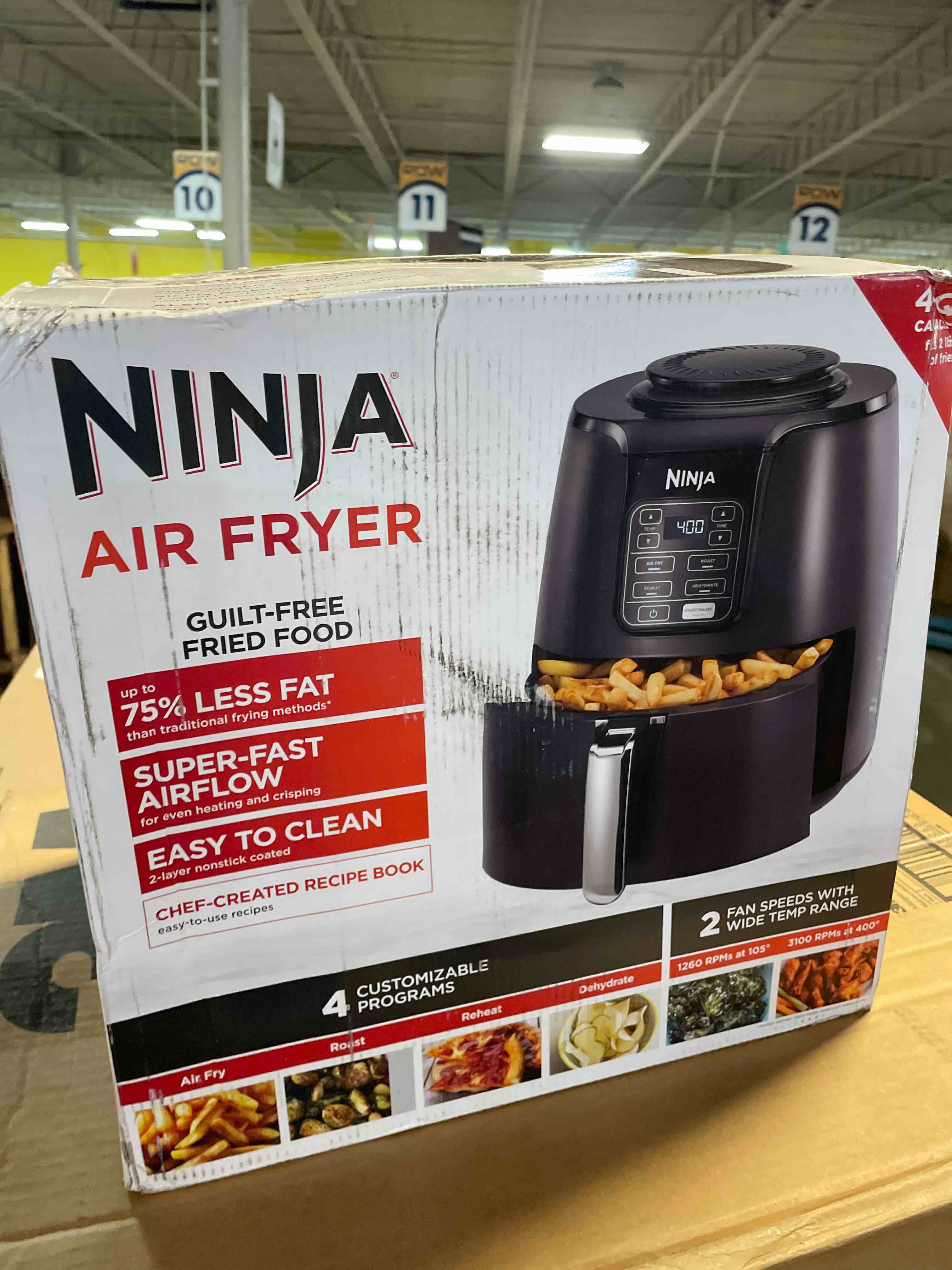 Condition photo showing Good Condition for ninja af101 air fryer with 4-quart ceramic coated basket black/grey