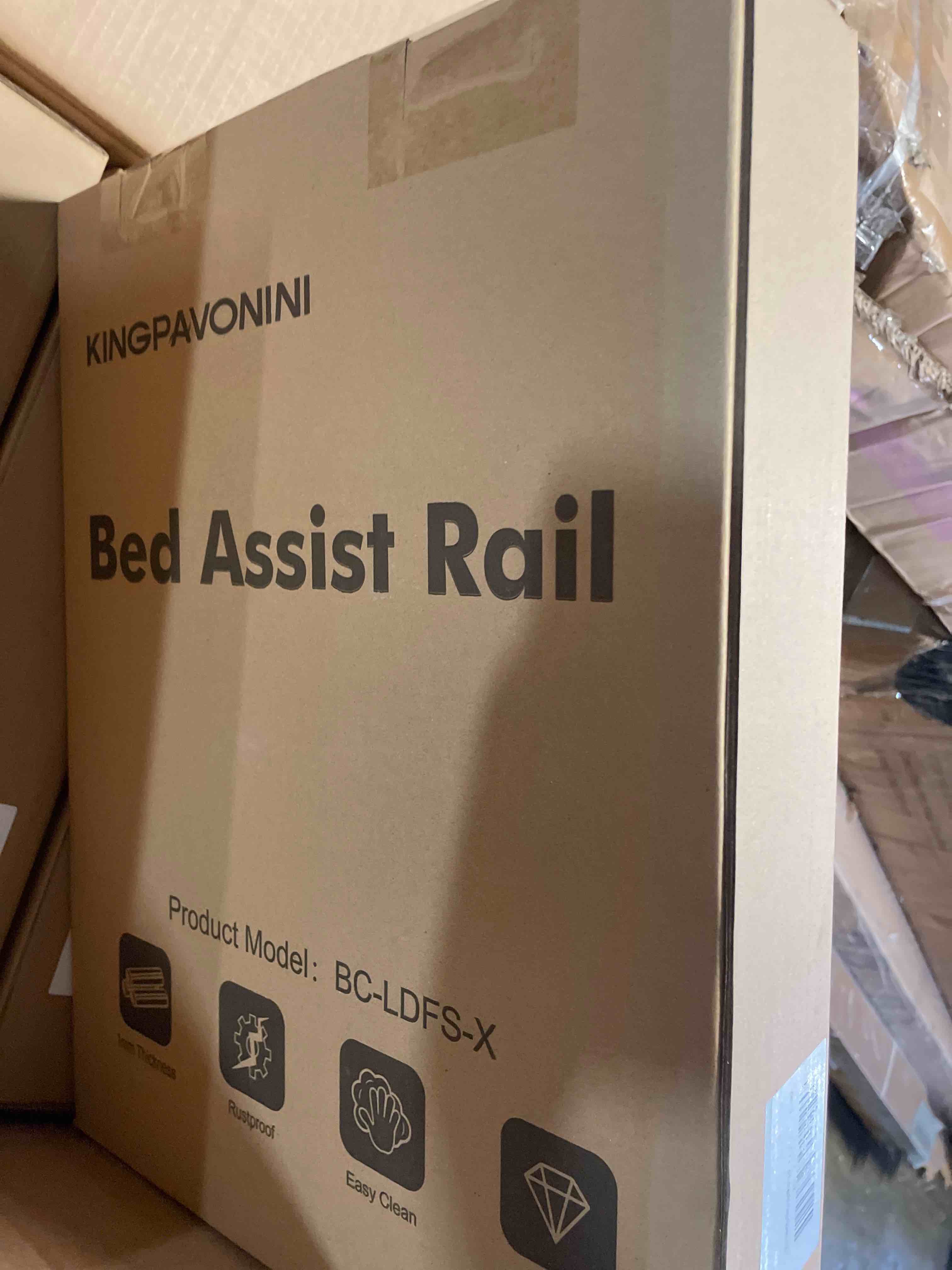Condition photo showing New/Like New for kingpavonini bed rails for elderly adults safety - adjustable bed cane with non-slip ergonomic handle and storage pocket, stable bed assist rails for seniors hold up to 300 lbs, tool-free assembly