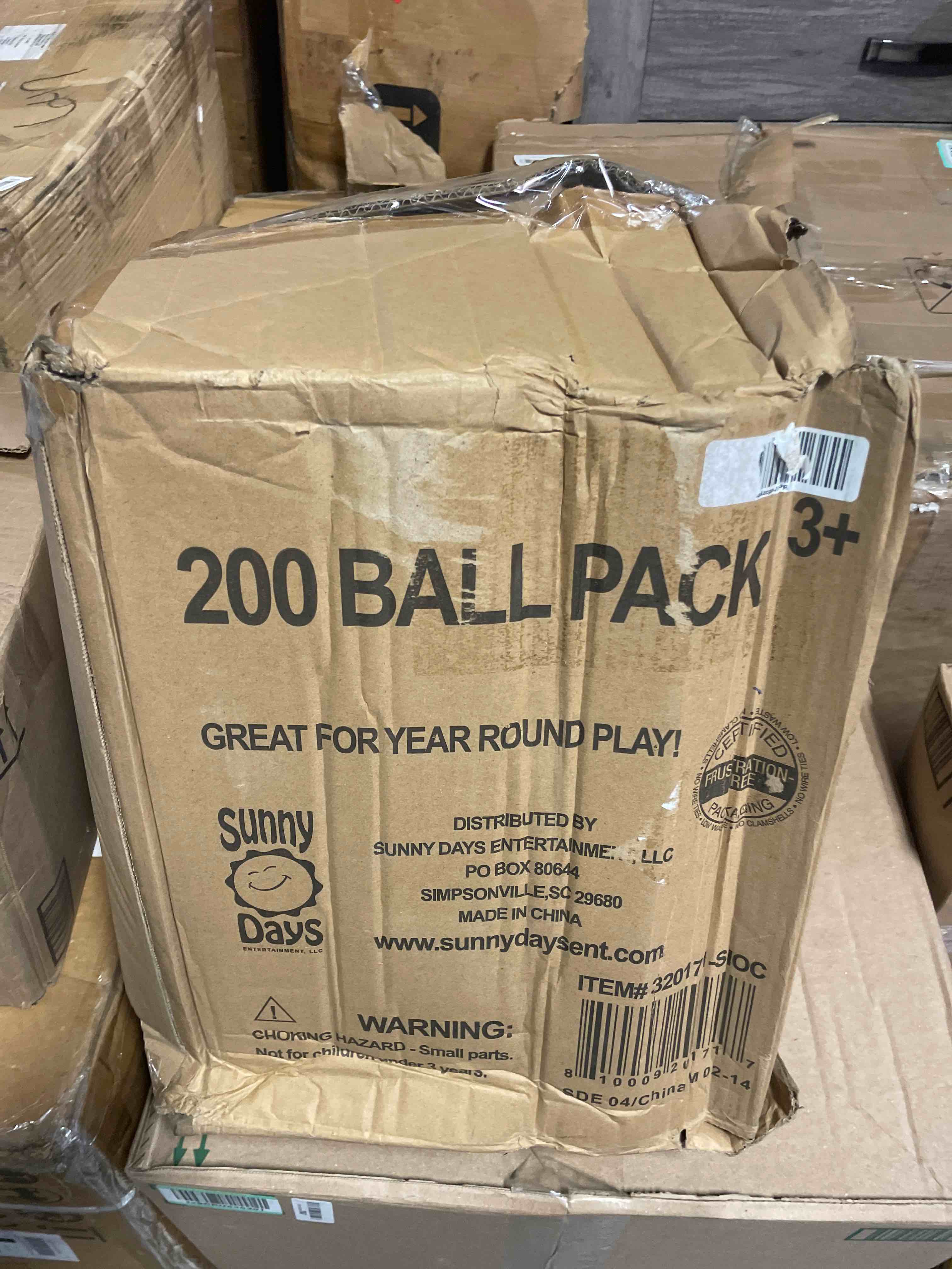 Condition photo showing Good Condition for sunny days entertainment 200 premium crush-resistant play balls for ball pits – non-toxic, bpa & phthalate free – vibrant assorted colors with zippered storage bag (2.5" diameter)