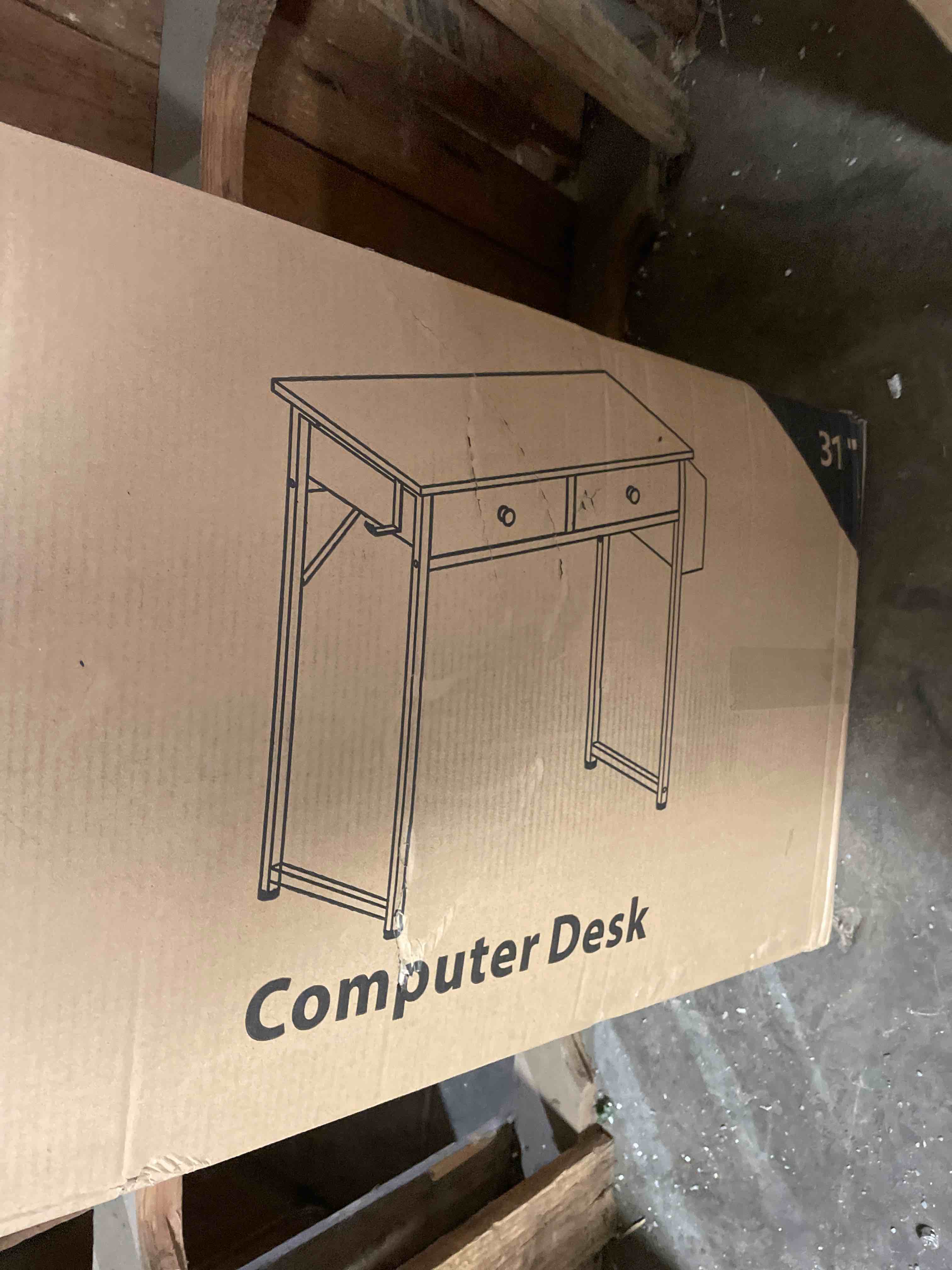 Condition photo showing New/Like New for lufeiya small white kids desk with drawers for bedroom, 32 inch home office desks with fabric storage drawer and bag, study writing vanity table for small spaces, white white 31.5"