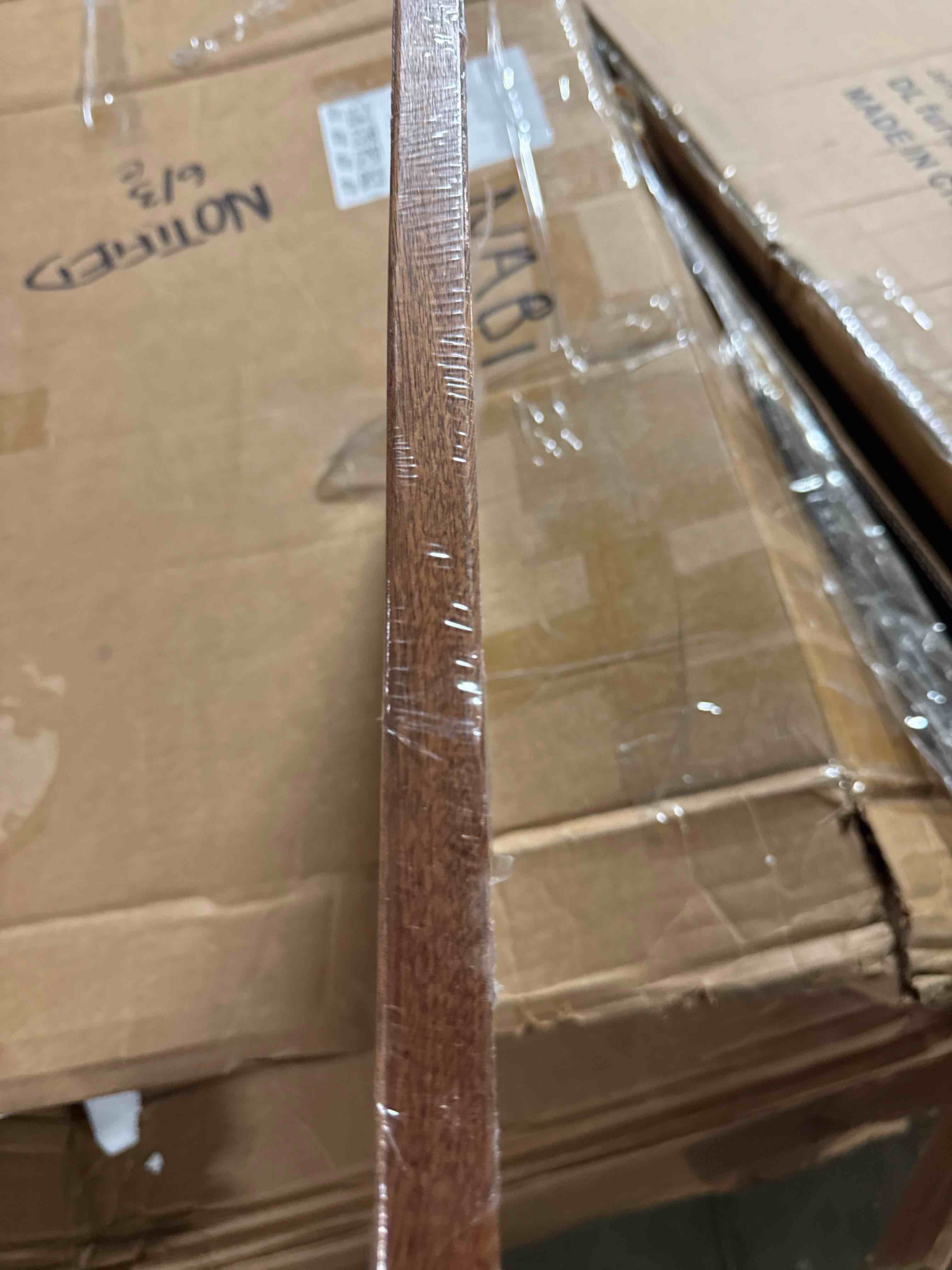 Condition photo showing New/Like New for mitsumoto sakari 14 x 10 in sapele wood cutting board with juice groove | solid one-piece board, reversible prep surface, hand grips, knife-friendly wood, meat vegetable cheese serving