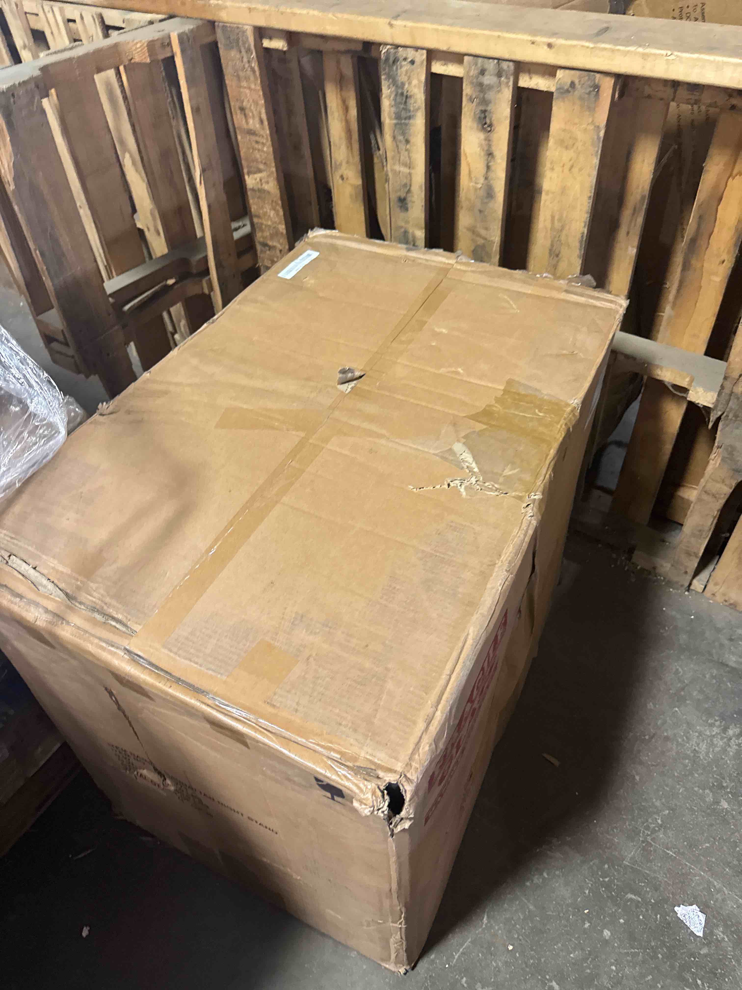 Condition photo showing New/Like New for sicotas night stand oversized extra large nightstand tall bedside side table with 3 drawers with storage modern end table with golden handles night stands for bedroom sofa couch office