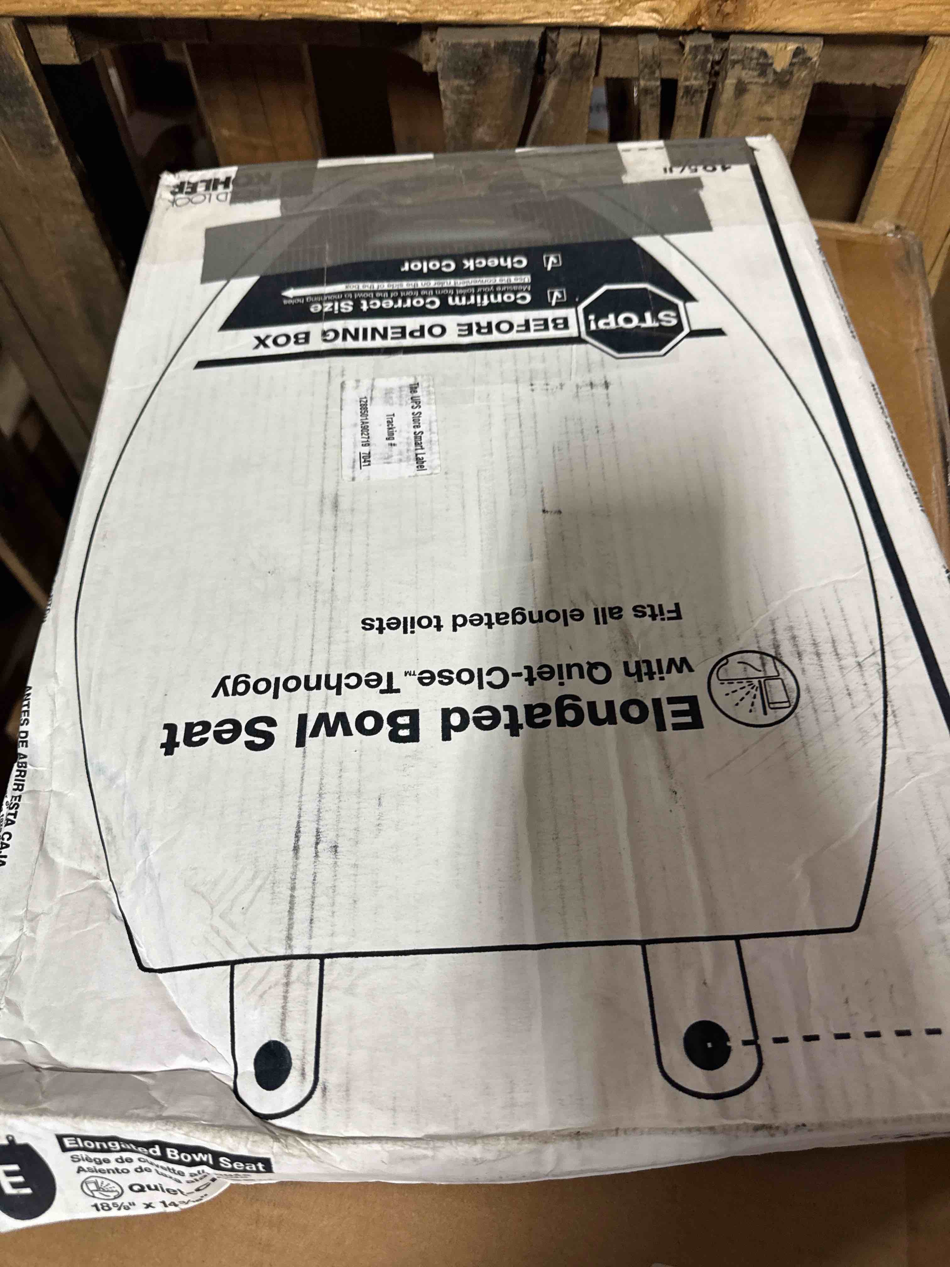 Condition photo showing New/Like New for kohler 4636-rl-0 cachet readylatch elongated toilet seat slow close, soft close toilet seat quiet lid, contoured grip-tight bumpers installation hardware, apartment essentials, white