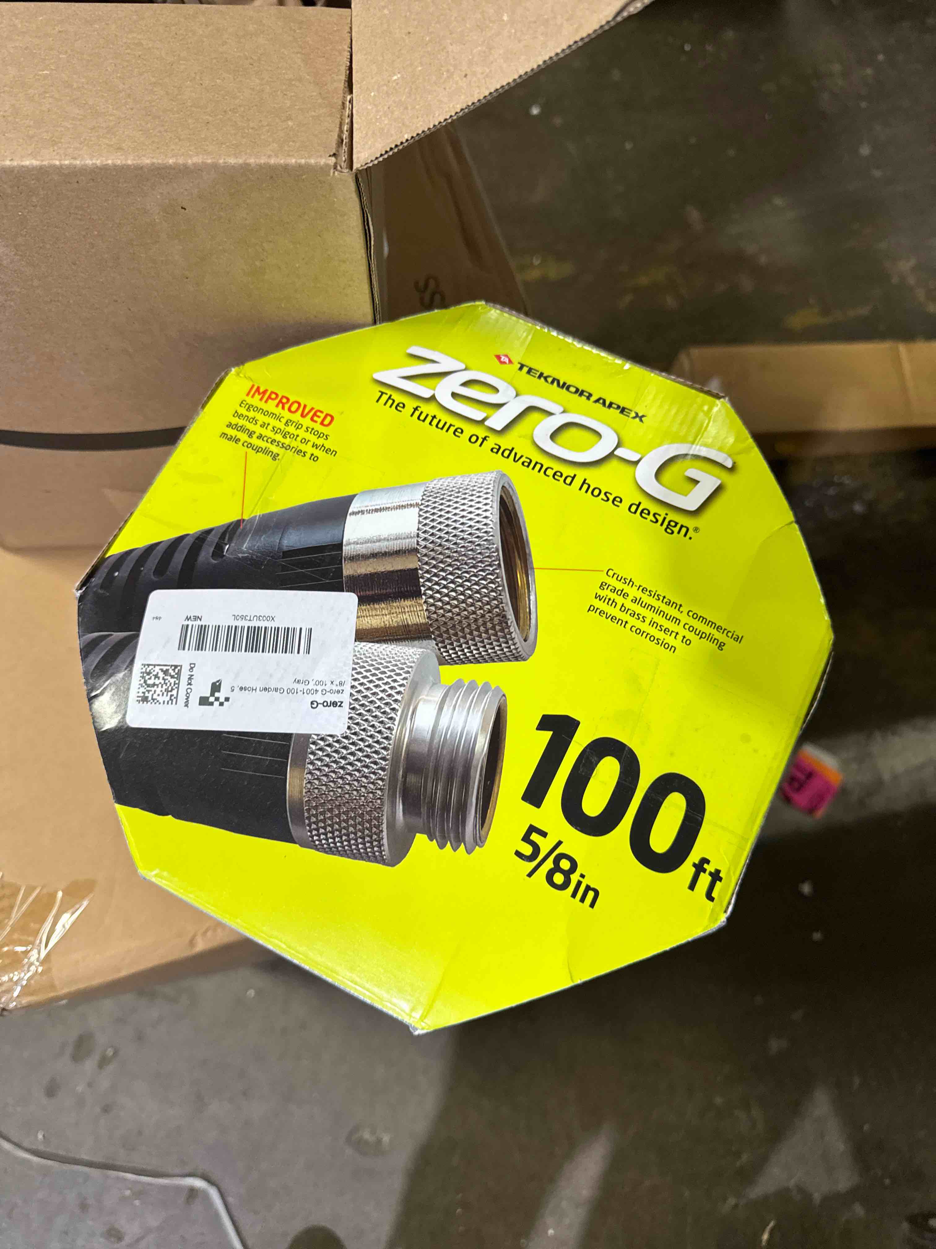 Condition photo showing New/Like New for zero-g 4001-100 garden hose, 5/8" x 100', gray
