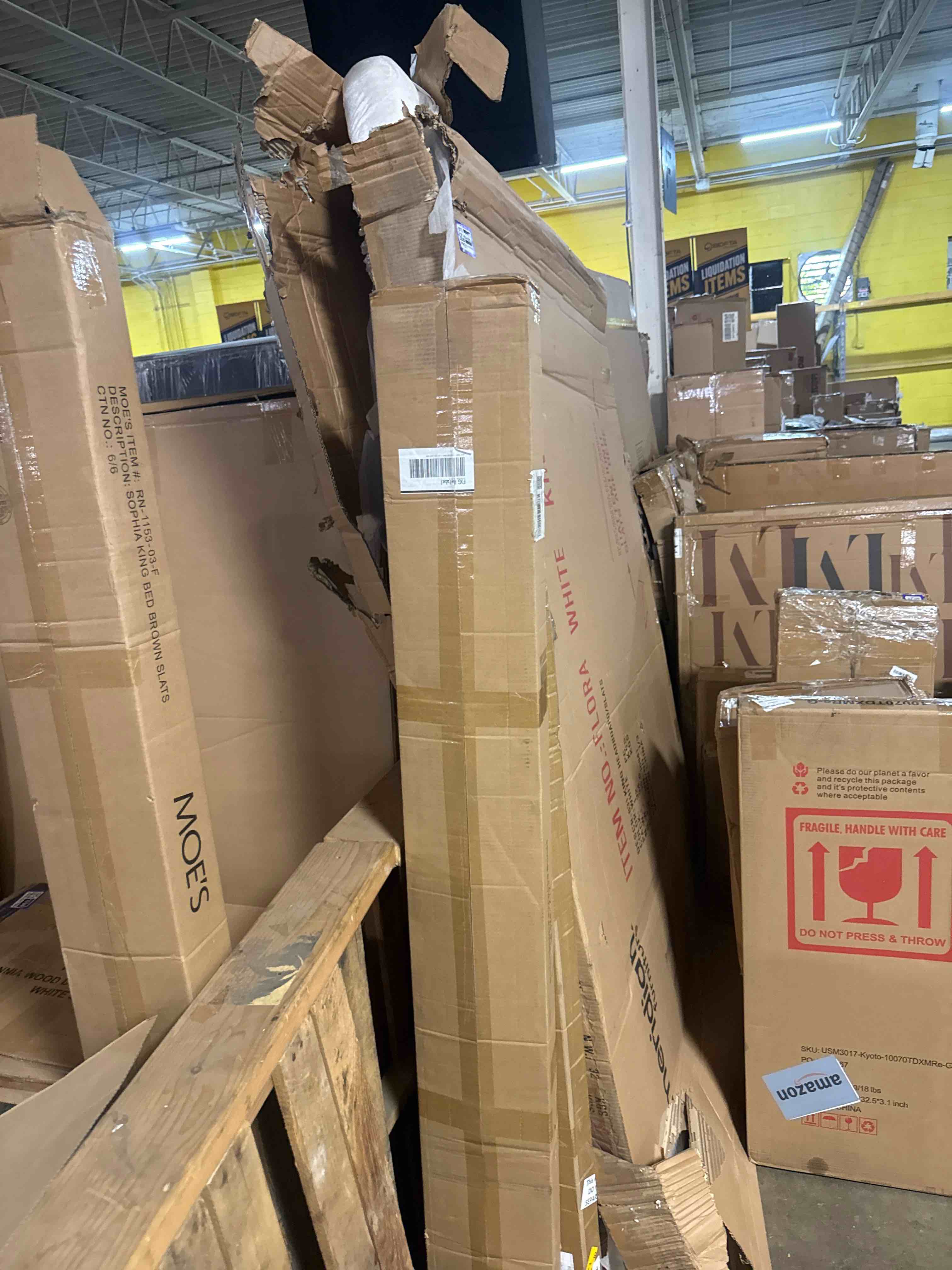 Condition photo showing New/Like New for lazblinds 2-inch cordless faux wood blinds with royal valance, room darkening horizontal window blinds, inside mount blinds for windows - fit for window 70.625'' w x 72'' h - white white 70 5/8"w x 72"h