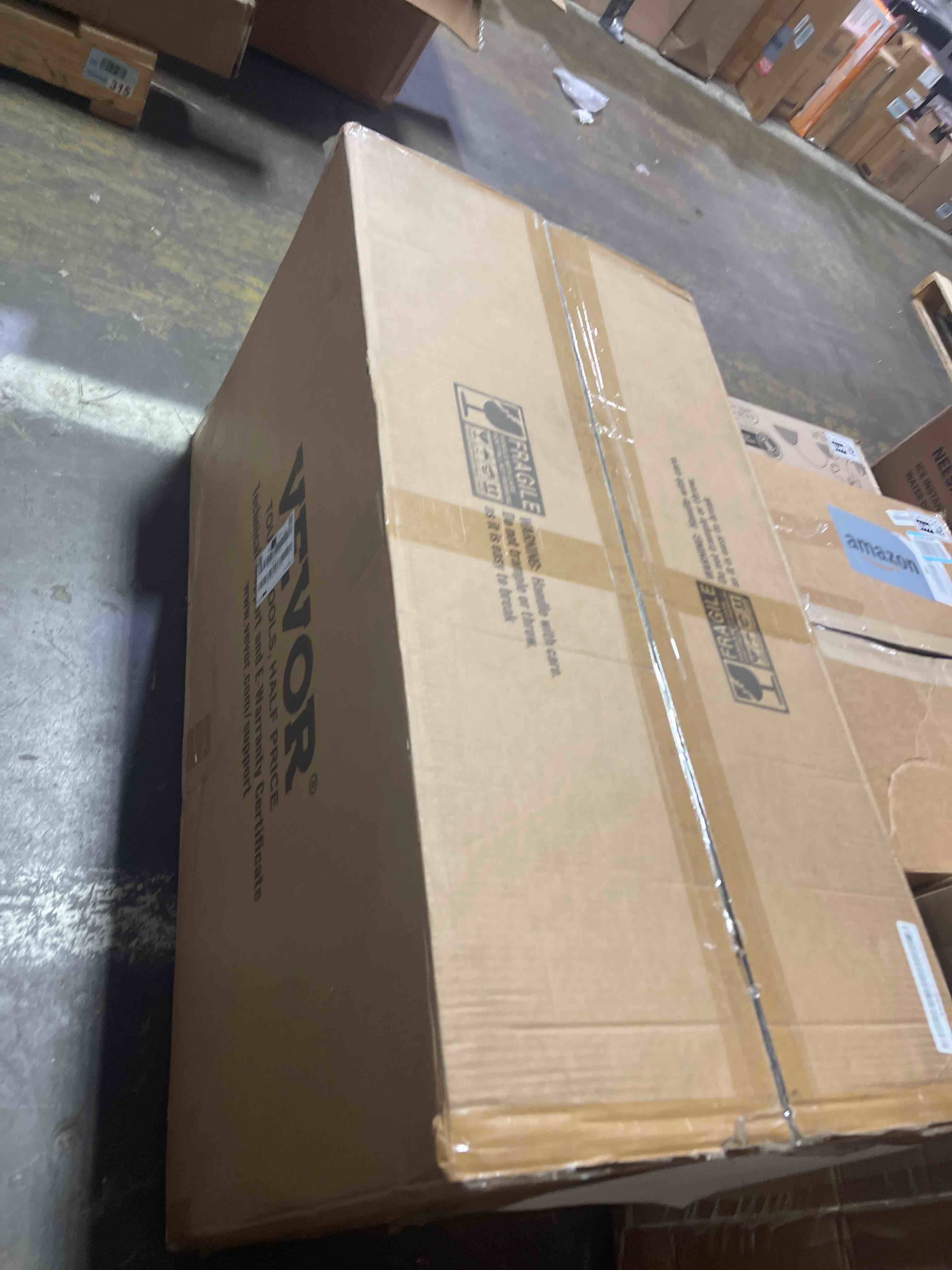 Condition photo showing New/Like New for vevor underbody truck box, 36"×14"×16" pickup storage box, heavy duty aluminum diamond plate tool box with lock and keys, waterproof trailer storage box with t-handle latch for truck, van, trailer 36*14*16 silver
