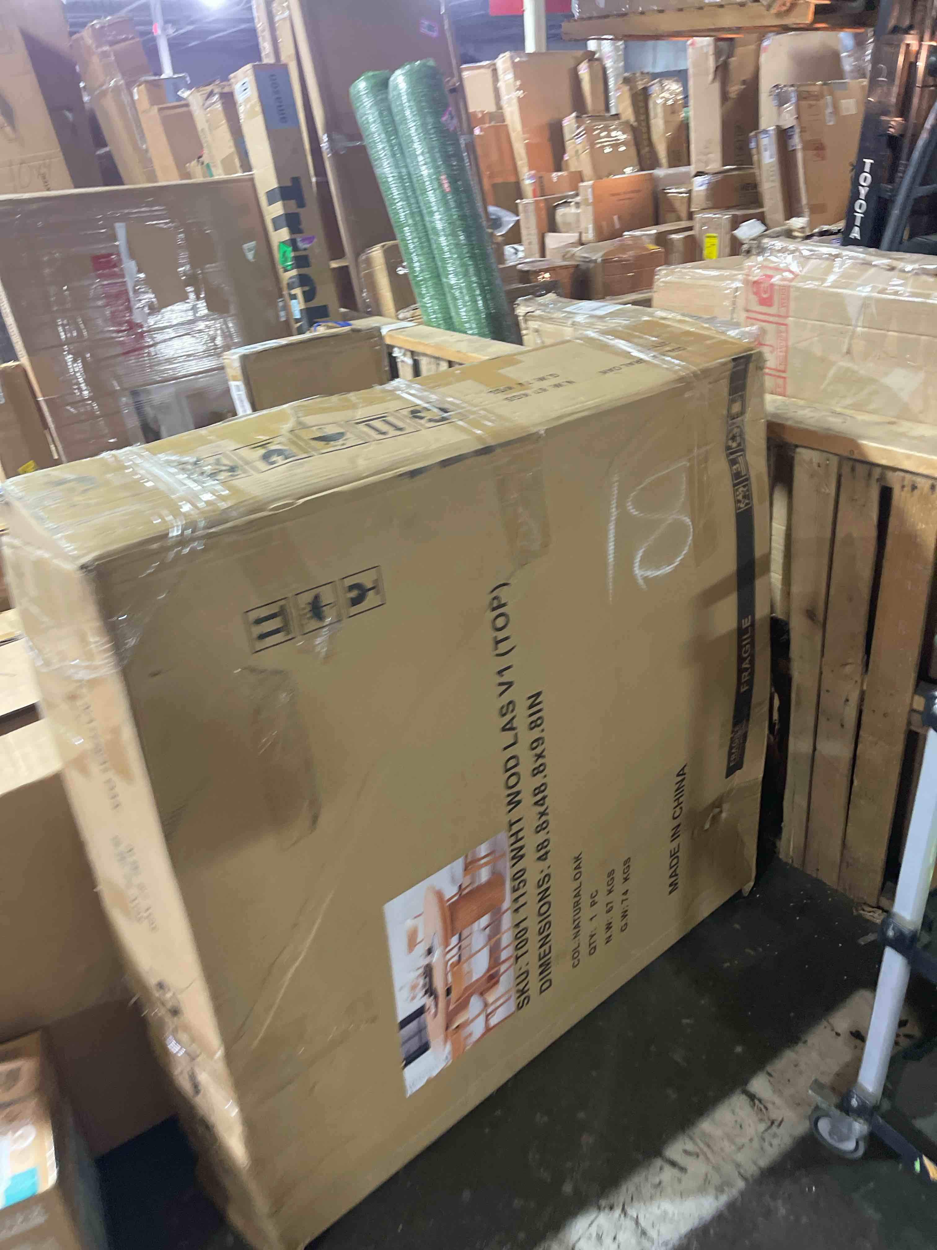 Condition photo showing As Is for transformer round table