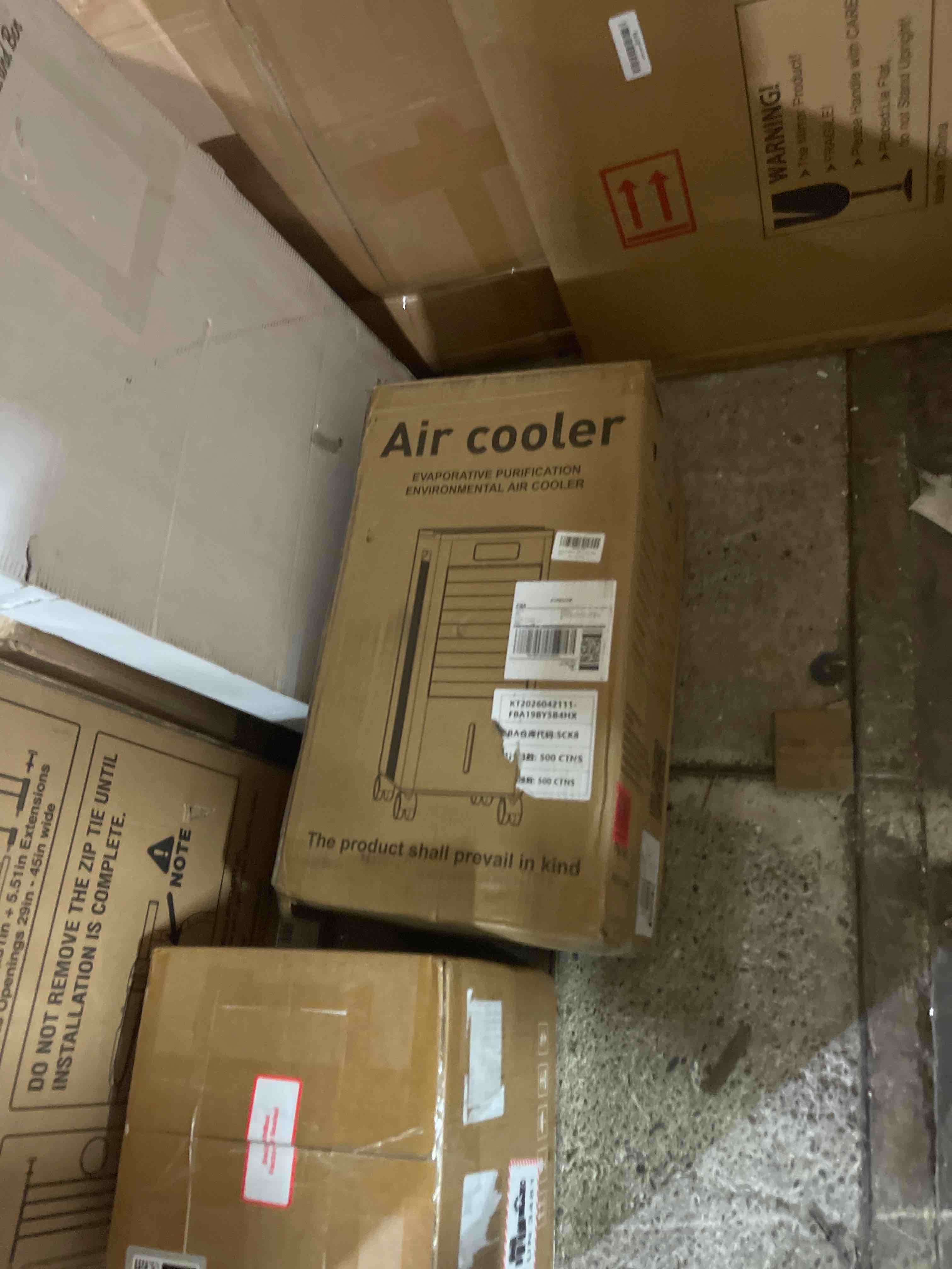 Condition photo showing New/Like New for portable air conditioners, 3-in-1 ac cooling fan, evaporative air cooler | 3 modes 3-speed with remote control & 4 ice boxes, with large tank 20h cooling, for home, bedroom, kitchen (black)