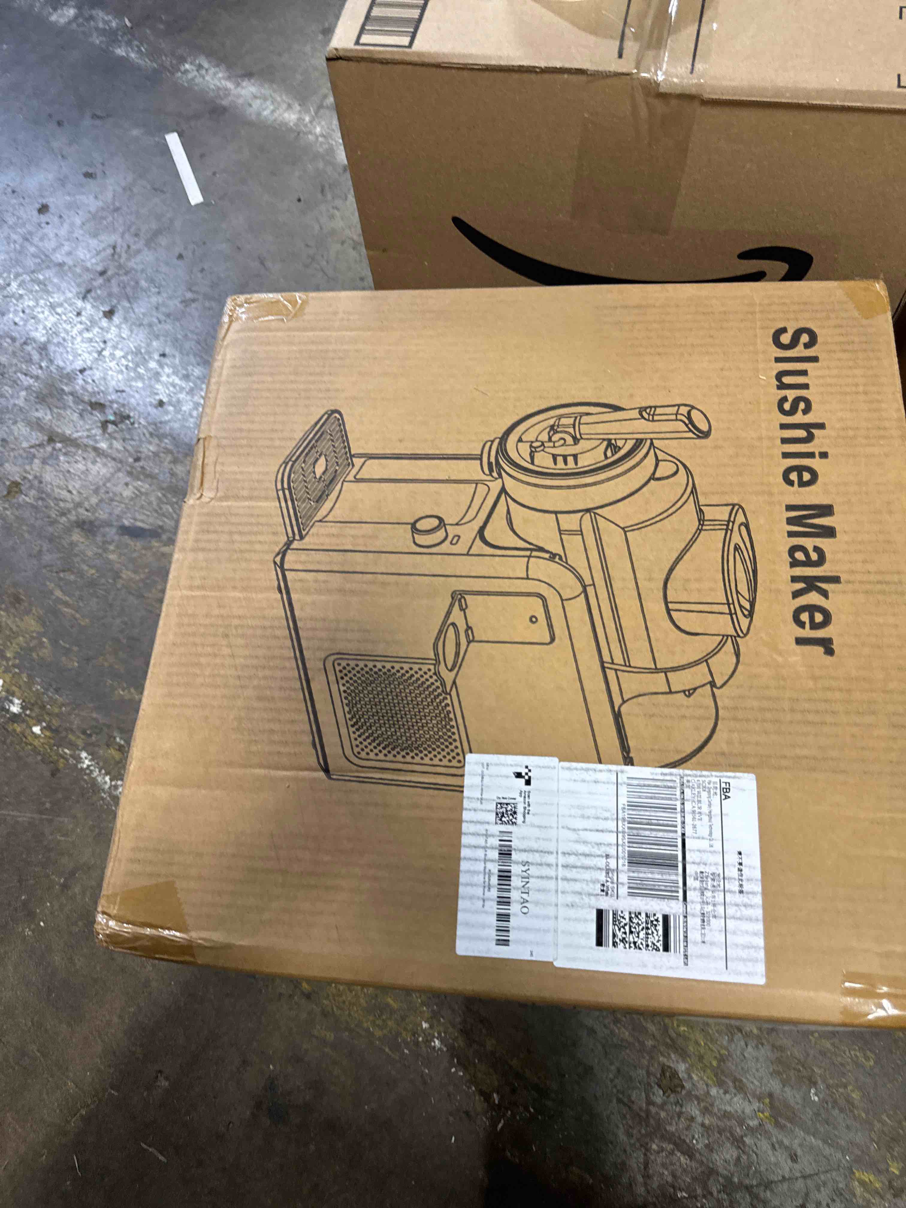 Condition photo showing New/Like New for slushie frozen drink machine for home, 6 presets slushy maker, white | no ice required slushy maker with real-time temp display,makes ice cream,margaritas, frappes and milkshakes,large party size