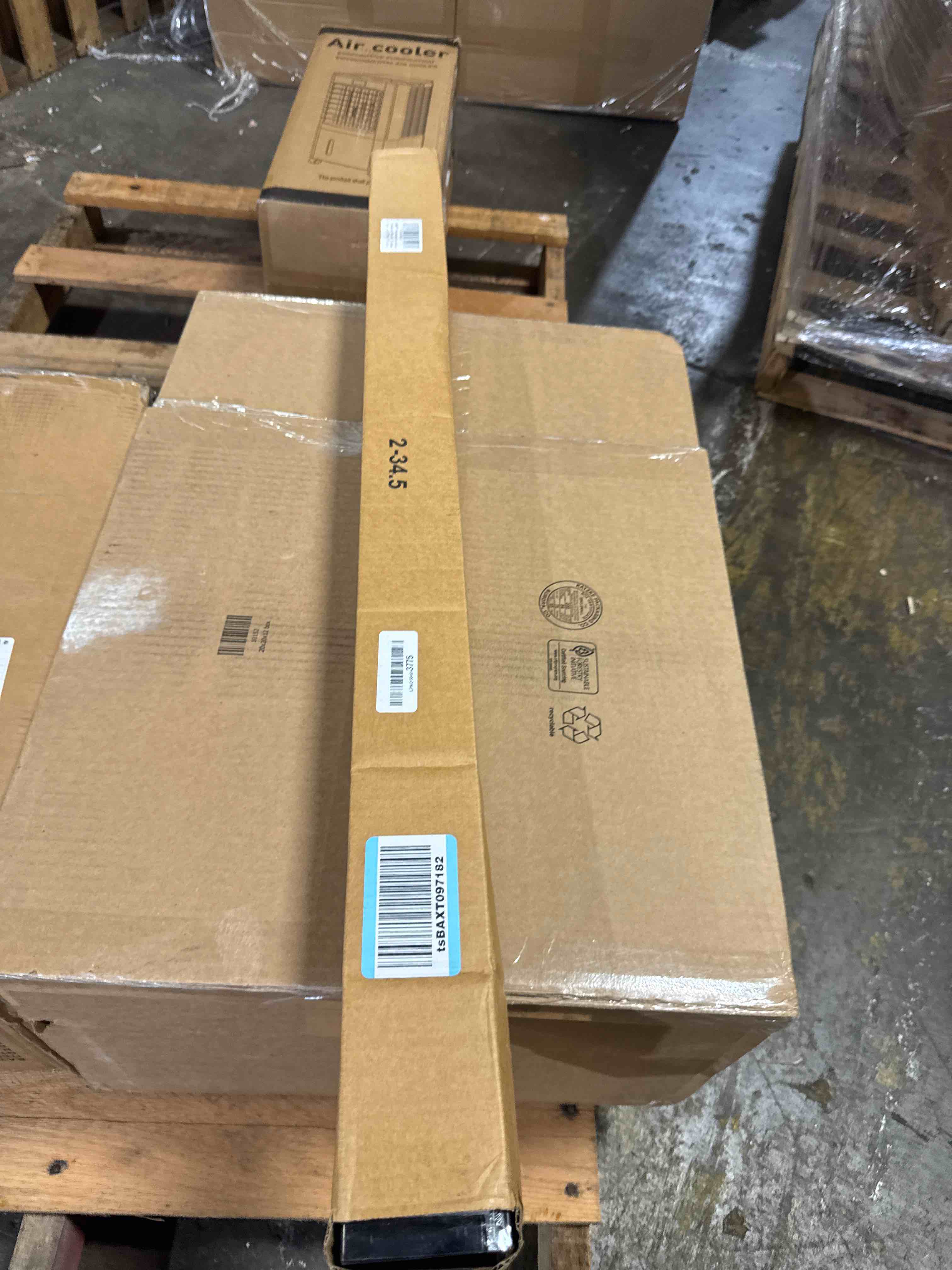 Condition photo showing New/Like New for sunoff cordless blackout roller shades blinds for windows free-stop,pull down room darkening with valance,thermal insulated woven fabric window door blinds for home,office,black 34.5" w x 72" h 34.5"w x 72"h black