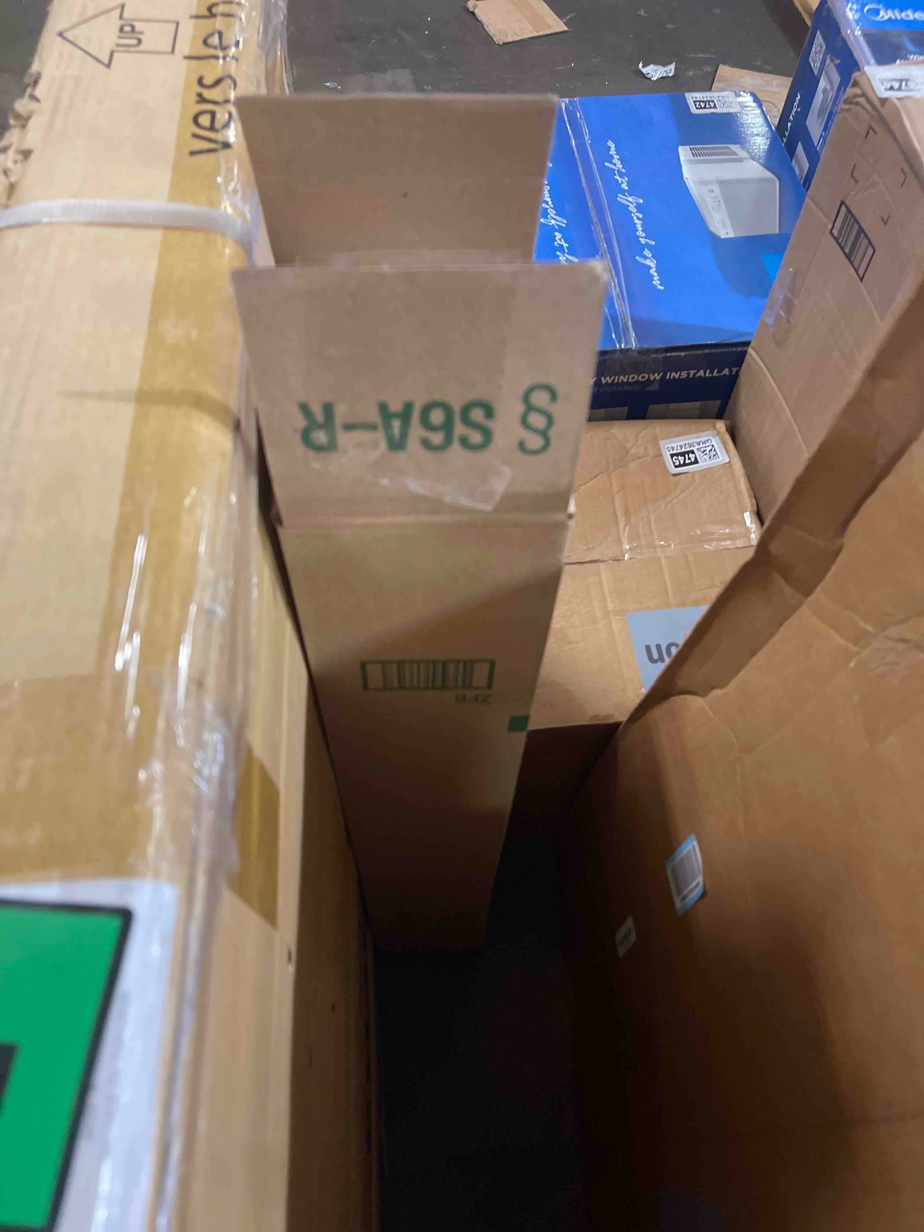 Condition photo showing New/Like New for changshade cordless cellular shades, blackout honeycomb shades for windows, pull down pleated blinds, easy to install for indoor windows and french doors,19" w x 36" h, beige blackout beige 19"w x 36"h