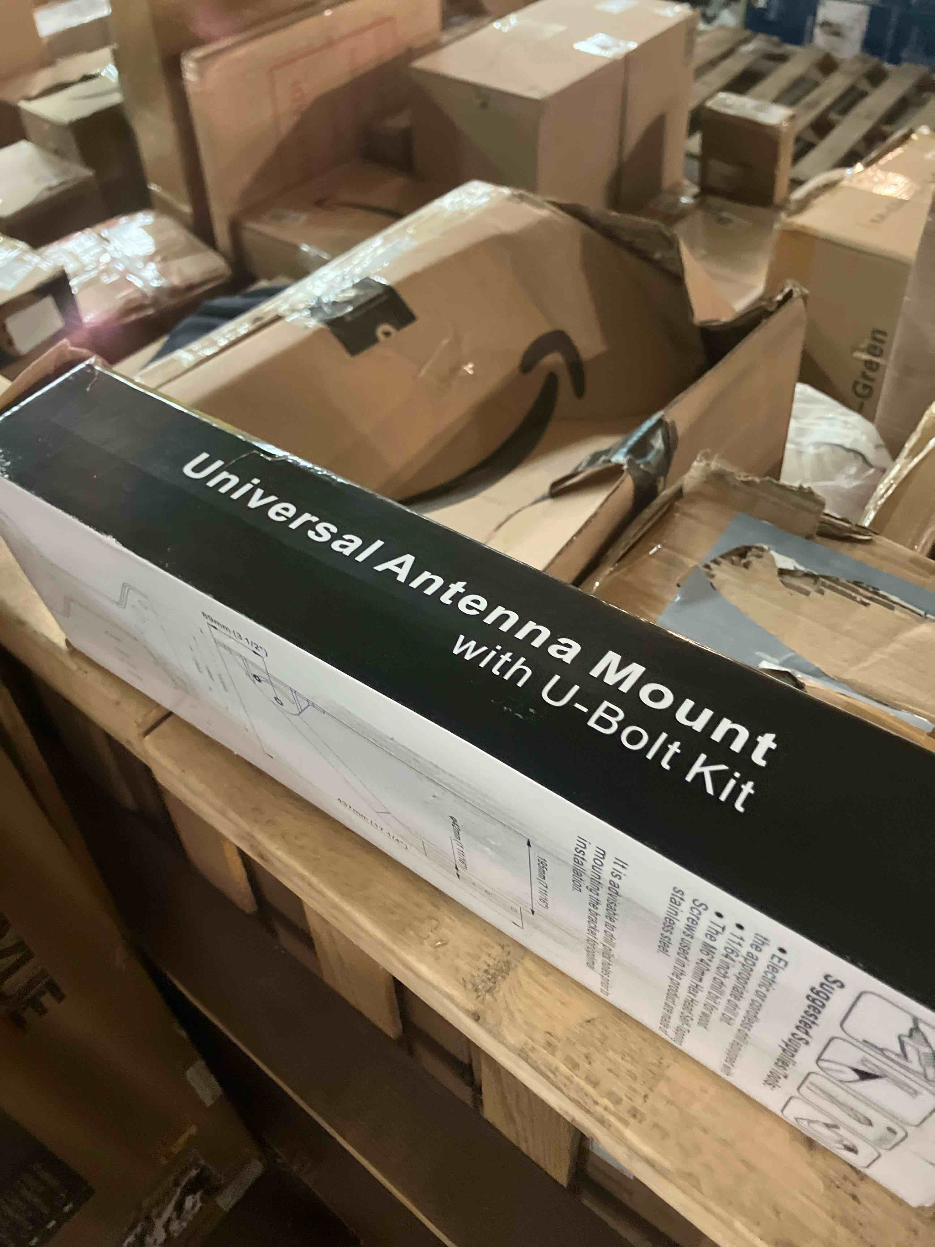 Condition photo showing New/Like New for CEKAY Heavy Duty Universal Mounting Pole with Clamp U-Bolt Kit (1 11/16" x 17 1/4"), Adjustable J-Pole Mast for Antennas, Starlink, Satellite, Weather Station, Wall, Roof or Pipe Mounting