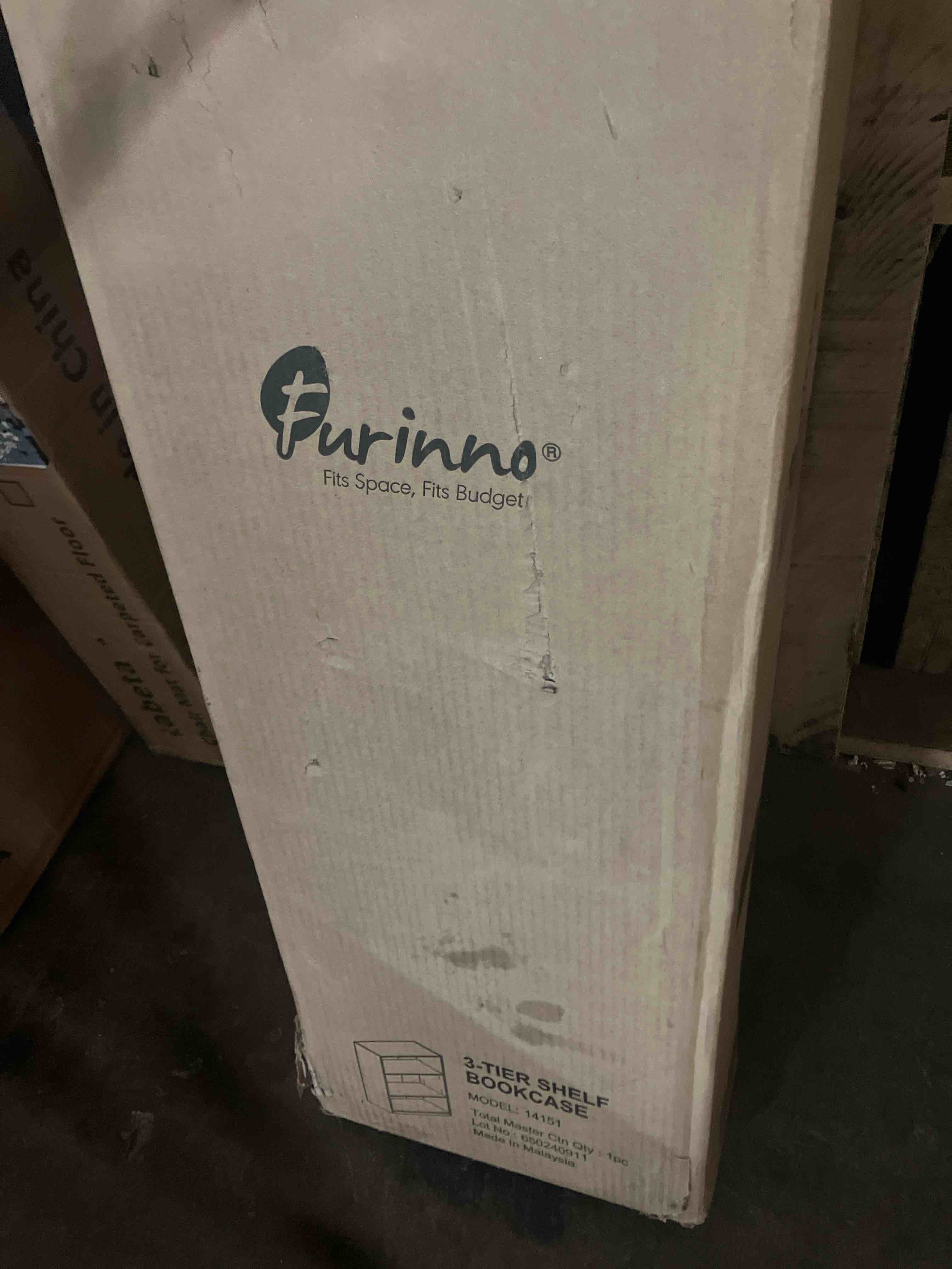 Condition photo showing New/Like New for FURINNO JAYA Simple Home 3-Tier Adjustable Shelf Bookcase, Black