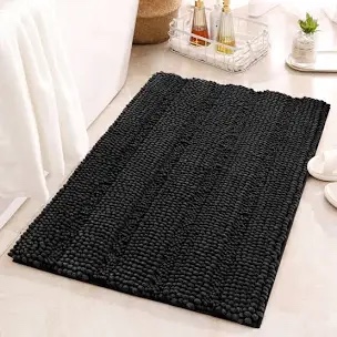 Chenault Soft Absorbent Microfiber Non-Slip Backing Rectangle Bath rug 
