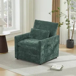 Drago 32.5" Upholstered Square Arm Modern Accent Chair