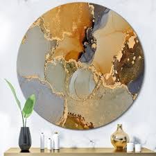 East Urban Home Luxury Abstract Fluid Art 23”X23”