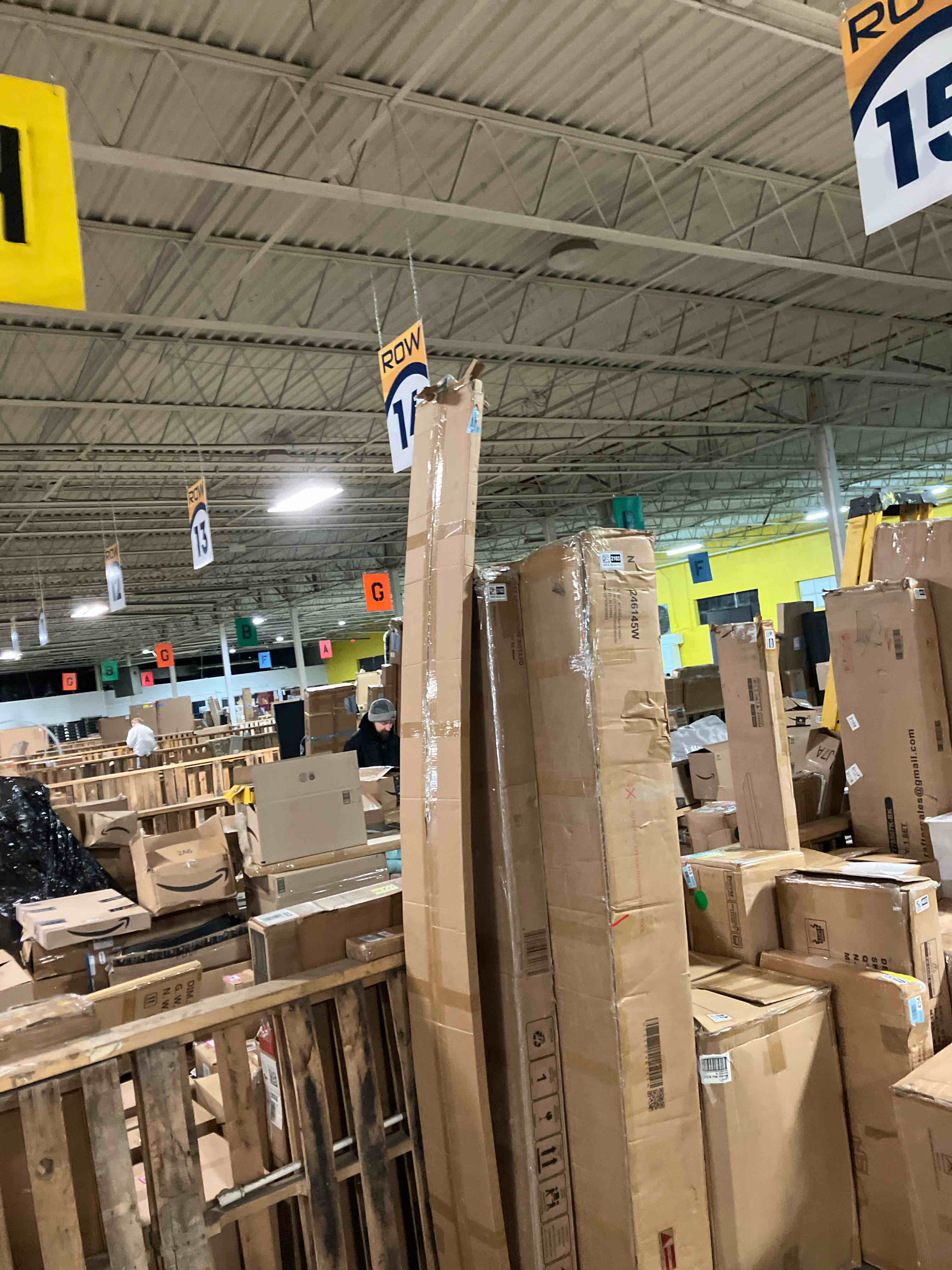 Condition photo showing New/Like New for 108" x 24" Flexible Fluted Semi-Circle Wood Shiplap Wood Wall panels