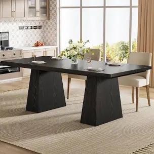 63" Modern Farmhouse Dining Table. Rectangular