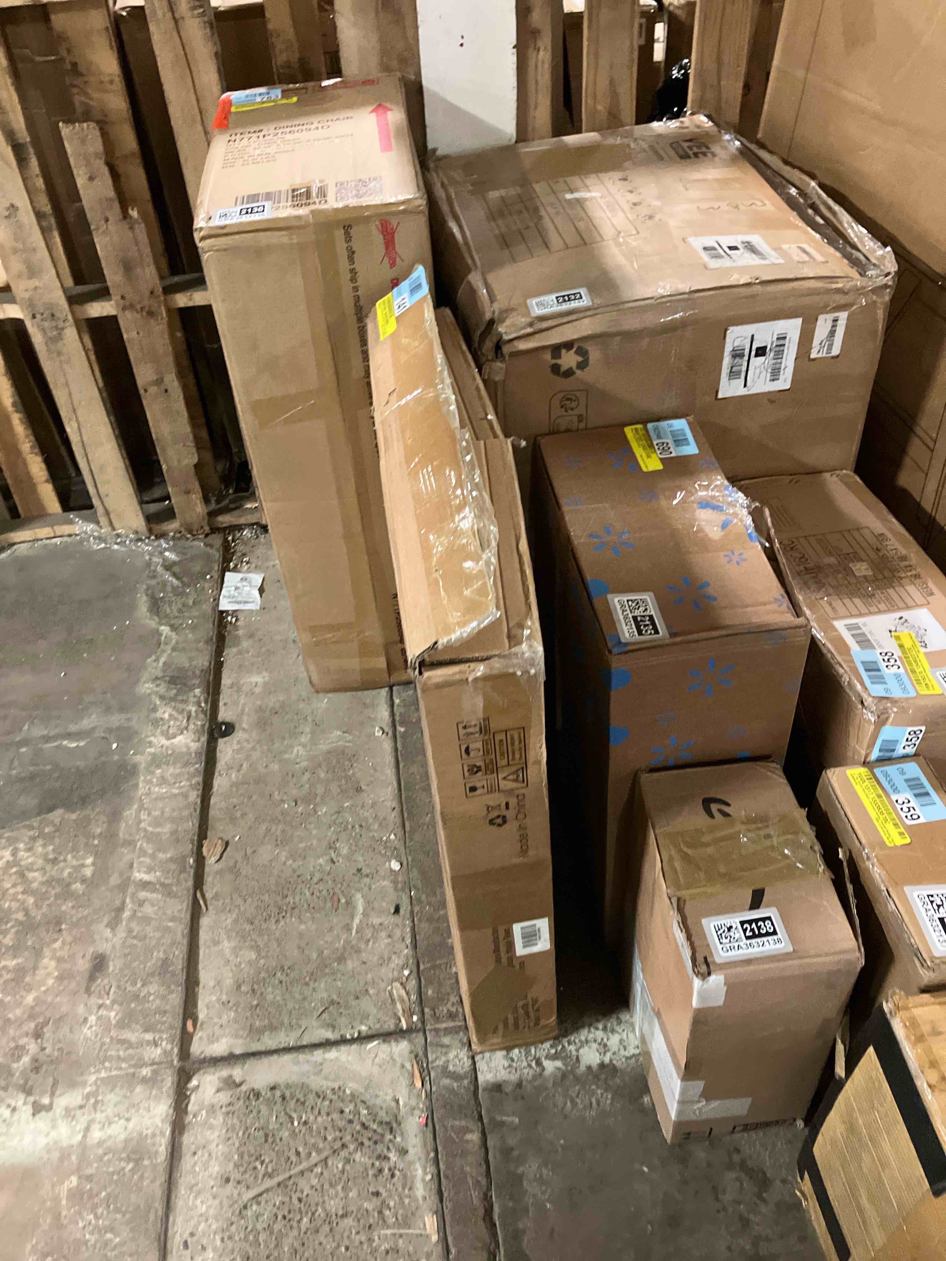 Condition photo showing New/Like New for Jalanda Tall End Table with 2 USB Ports, 2 Power Outlets, and 2-Tier Storage Shelves