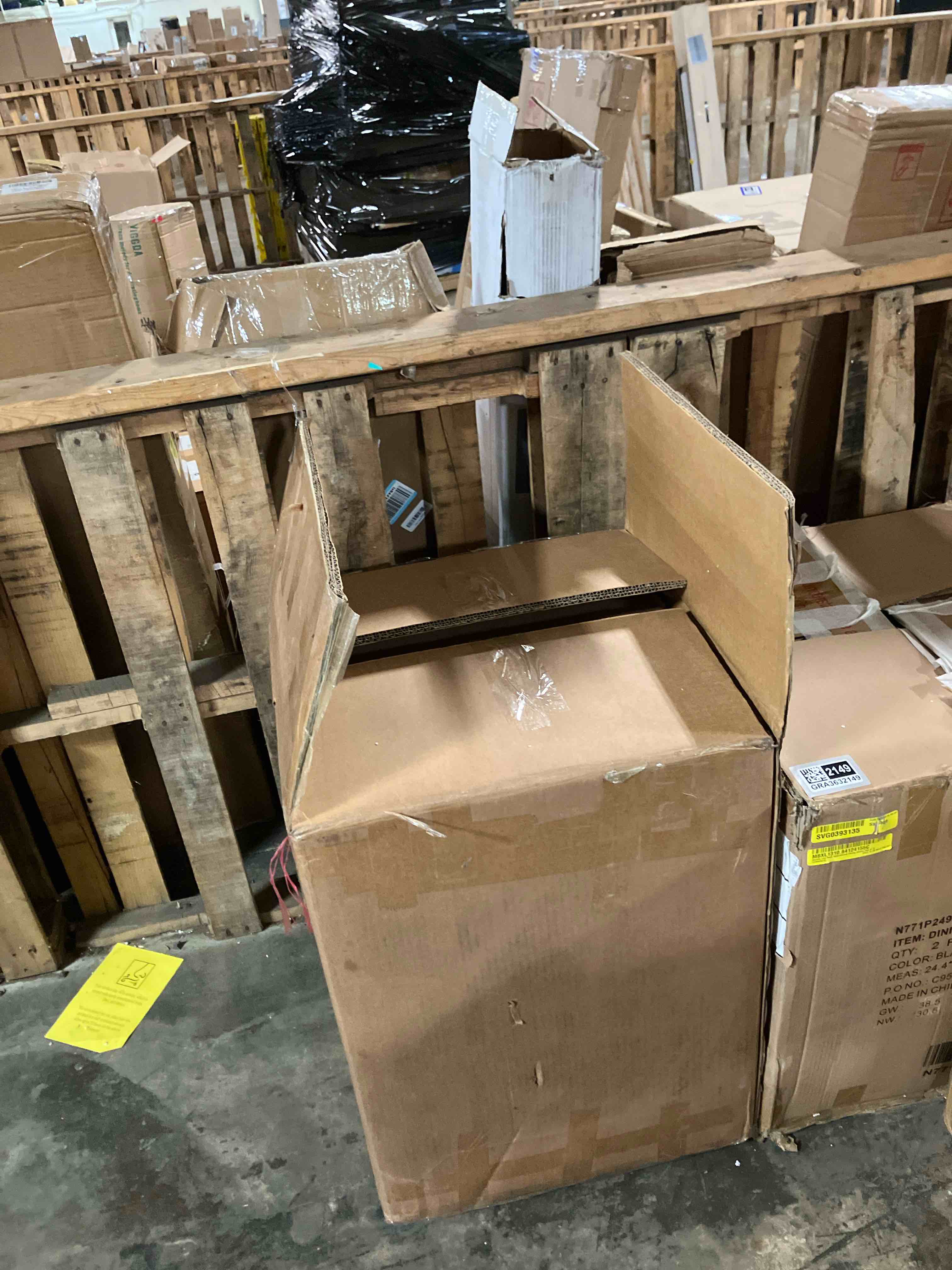 Condition photo showing As Is for 71" Modern Computer Desk with Storage Drawers, White Large Wooden Office Desk, Durable Executive Office Desk for Home Office, Bedroom (Missing desk top) 