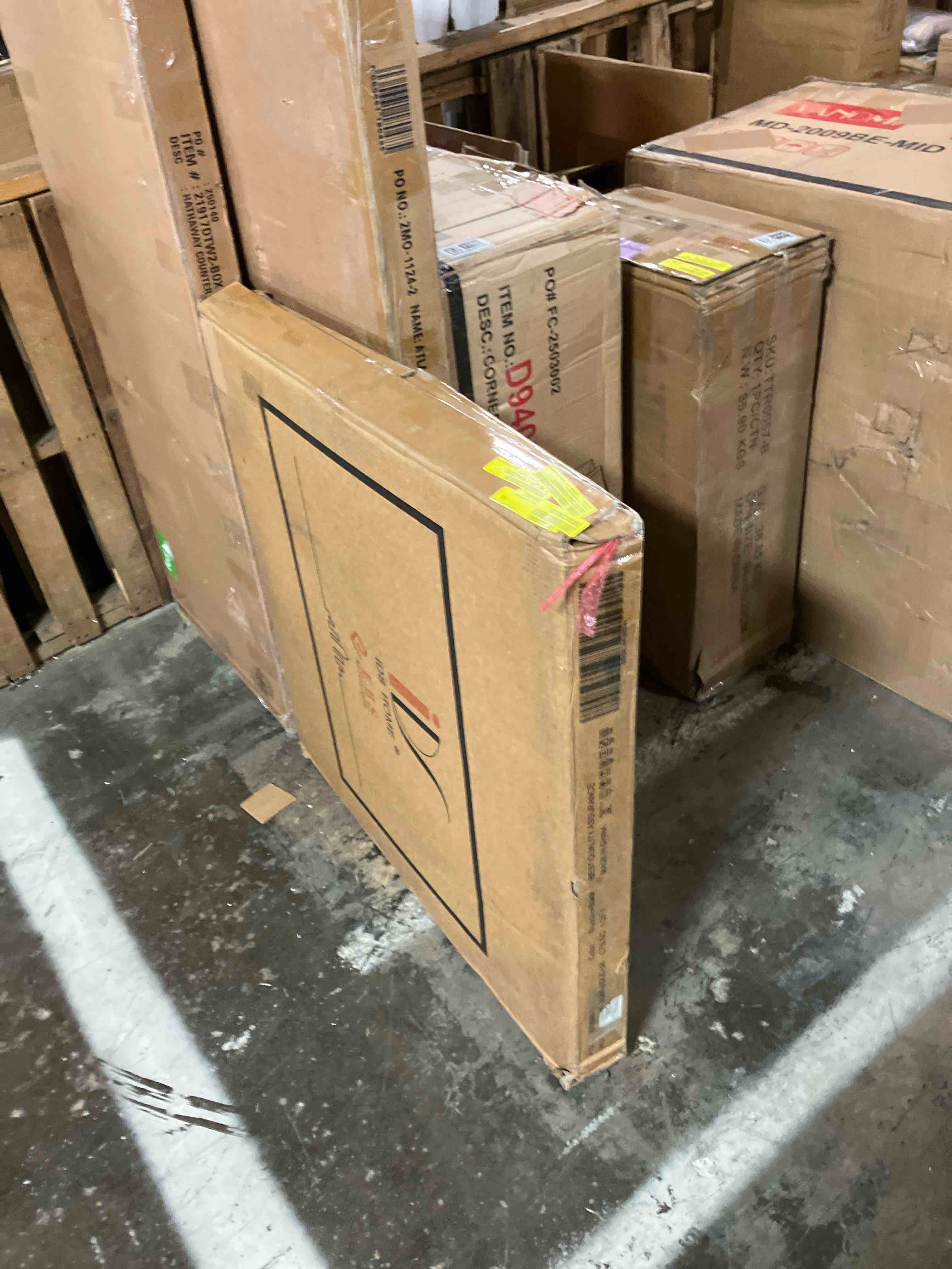 Condition photo showing As Is for Loralea 4 - Person Pedestal Dining table  (Table top only)