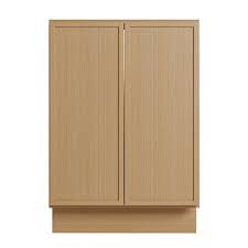 Modern White Oak Wall Cabinet With Narrow-Frame Doors, Premium Soft-Close Hinges, Multiple Width Options (12"–39") For Custom Kitchen Layouts 24X30 (incomplete missing a box)