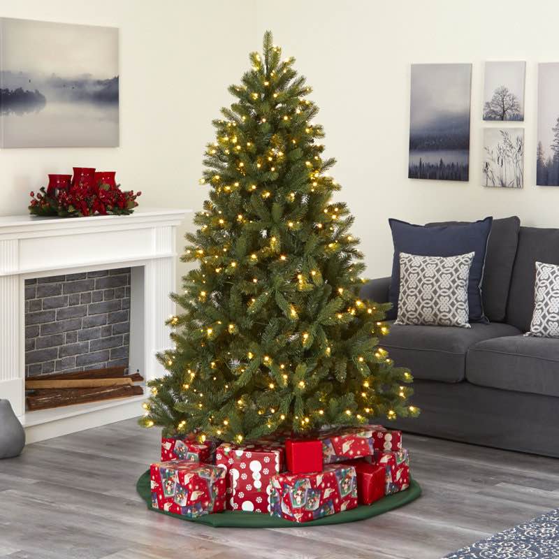 easy set-up lighted christmas tree 6ft