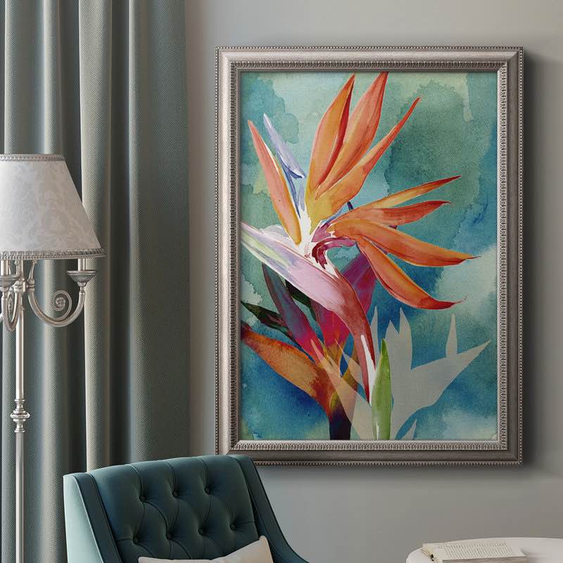 " Vivid Birds Of Paradise II " 36" H x 24" W x 2.5" D