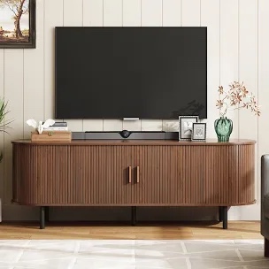 jalonda modern wood tv stand with storage and shelves to fit tvs ebern designs 21.7" h x 55.1" w x 15.7" d